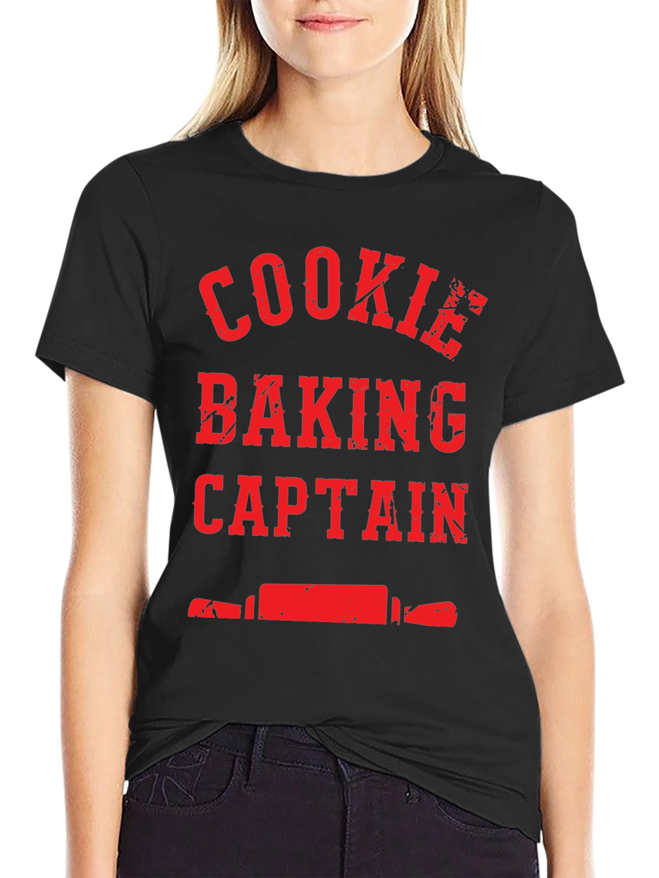 Black Cookie Baking Captain Graphic Tee view 2