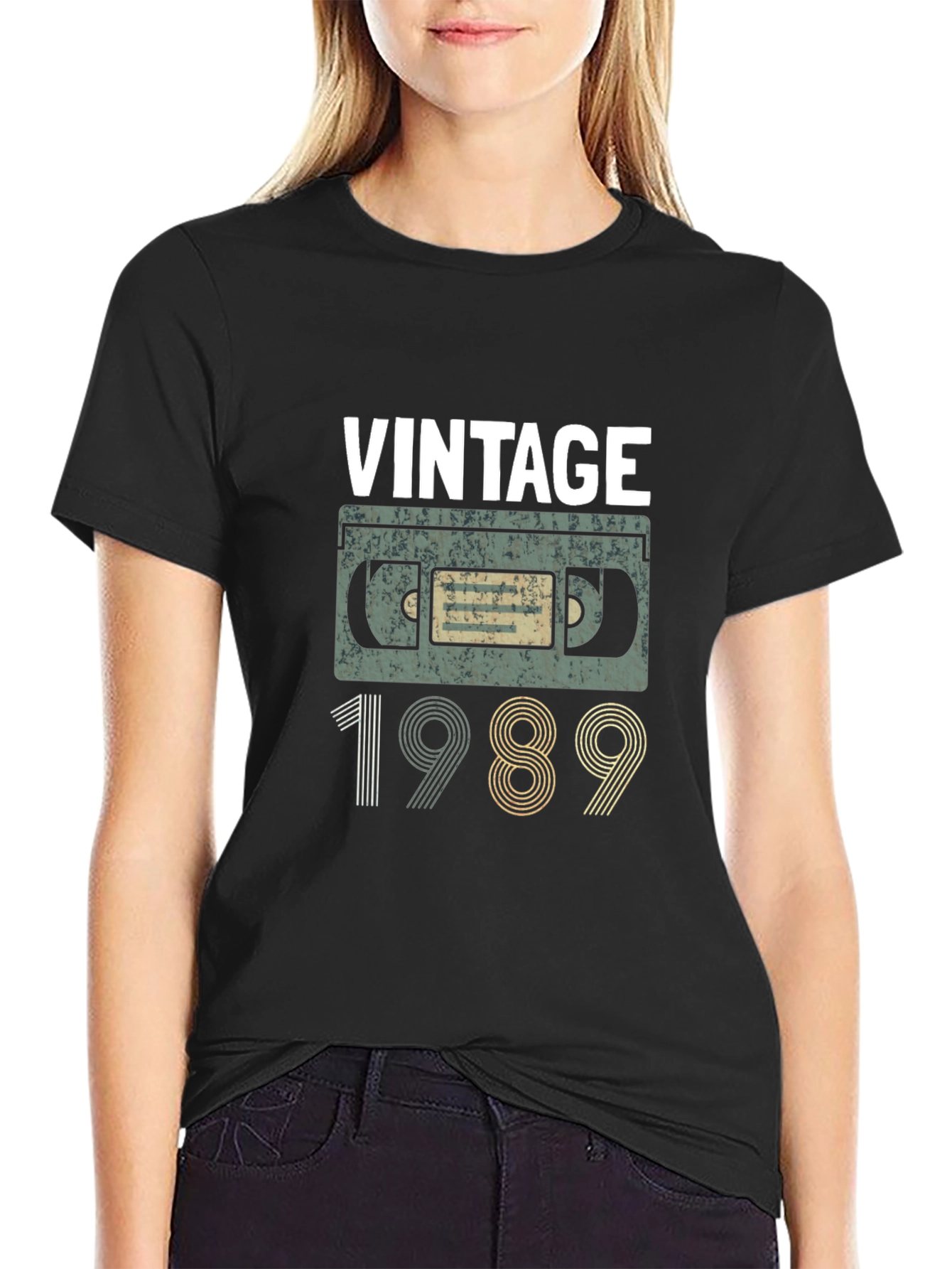 Black Vintage 1989 Graphic T-Shirt view 2