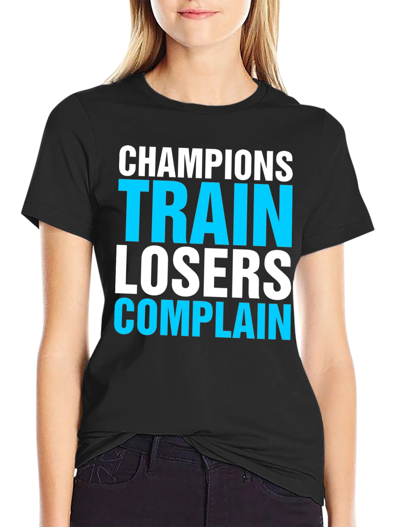 Black Champion Motivational T-Shirt view 2
