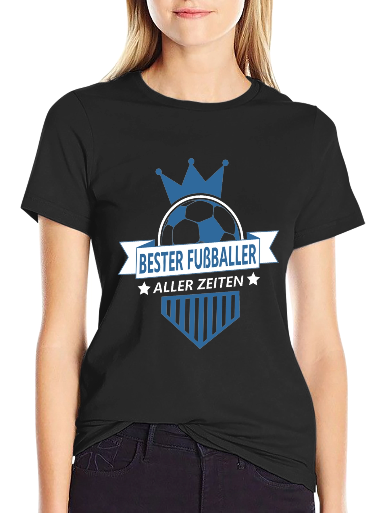 Black Bester Fussballer T-Shirt - Black view 2