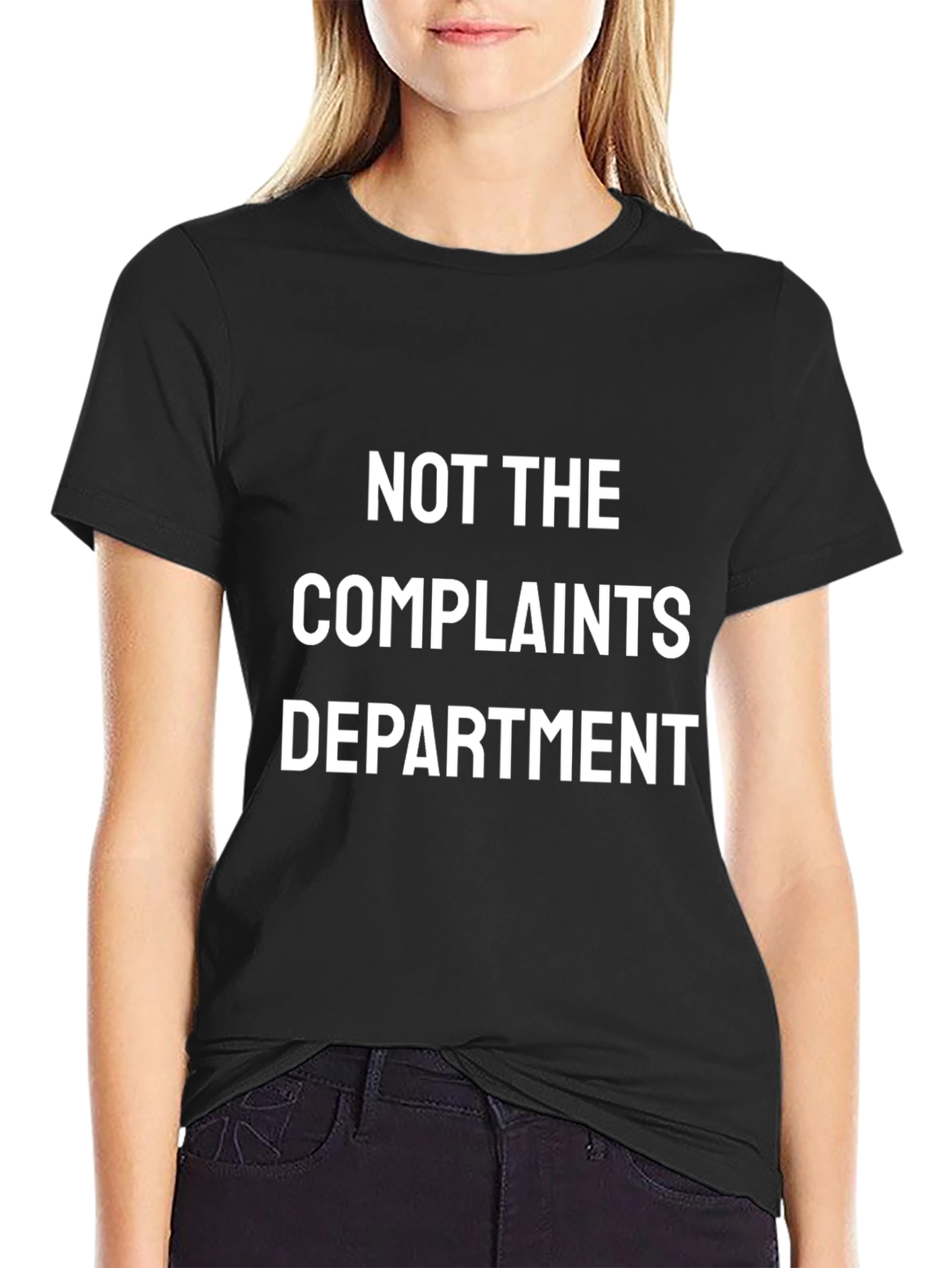 Black Not The Complaints Department Black Graphic Tee view 2