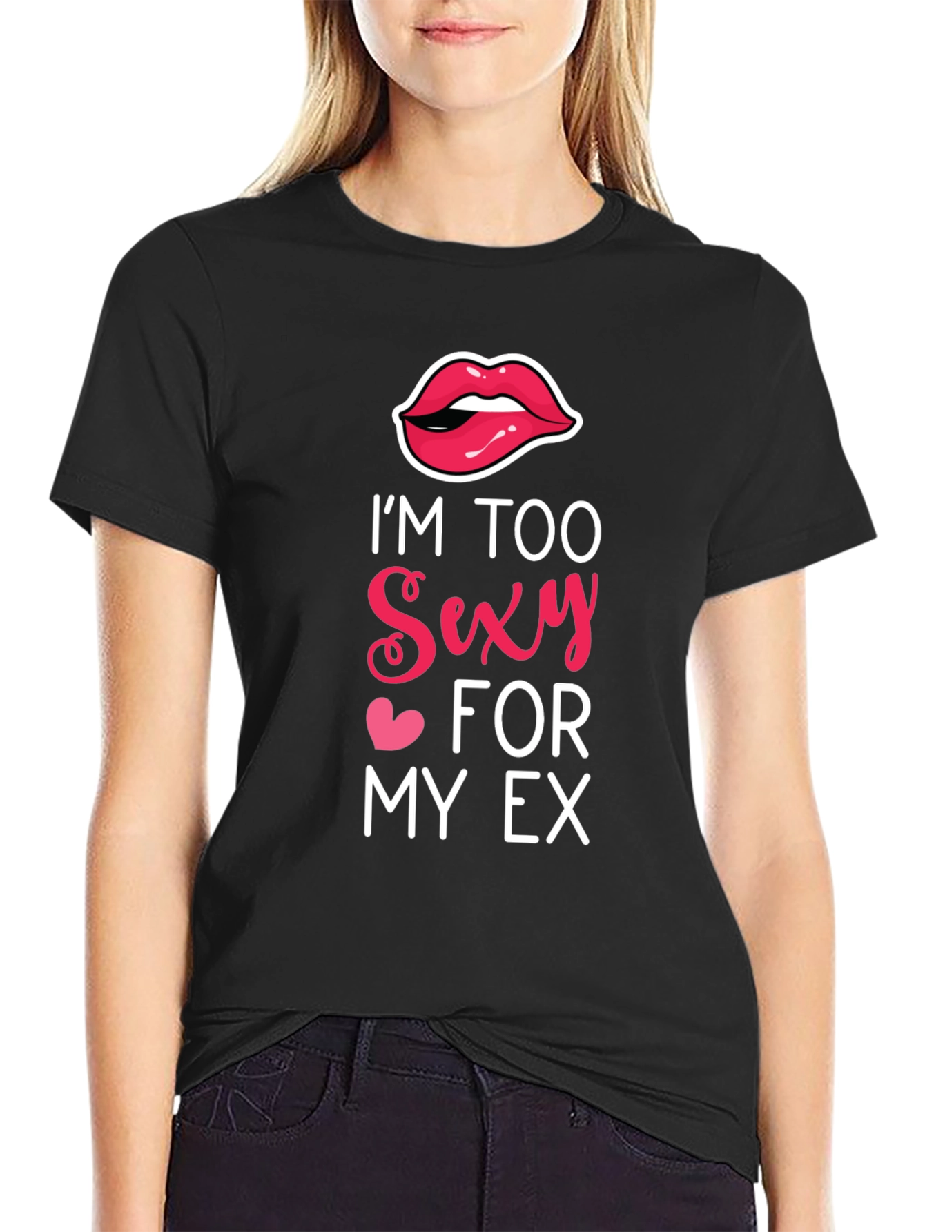 Black I'm Too Sexy for My Ex Graphic Tee view 2