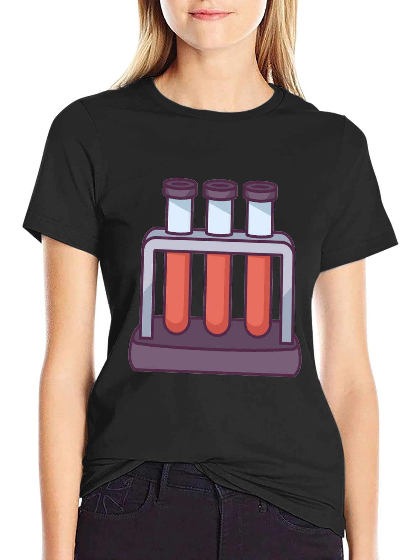 Black Science Test Tube Graphic Tee view 2