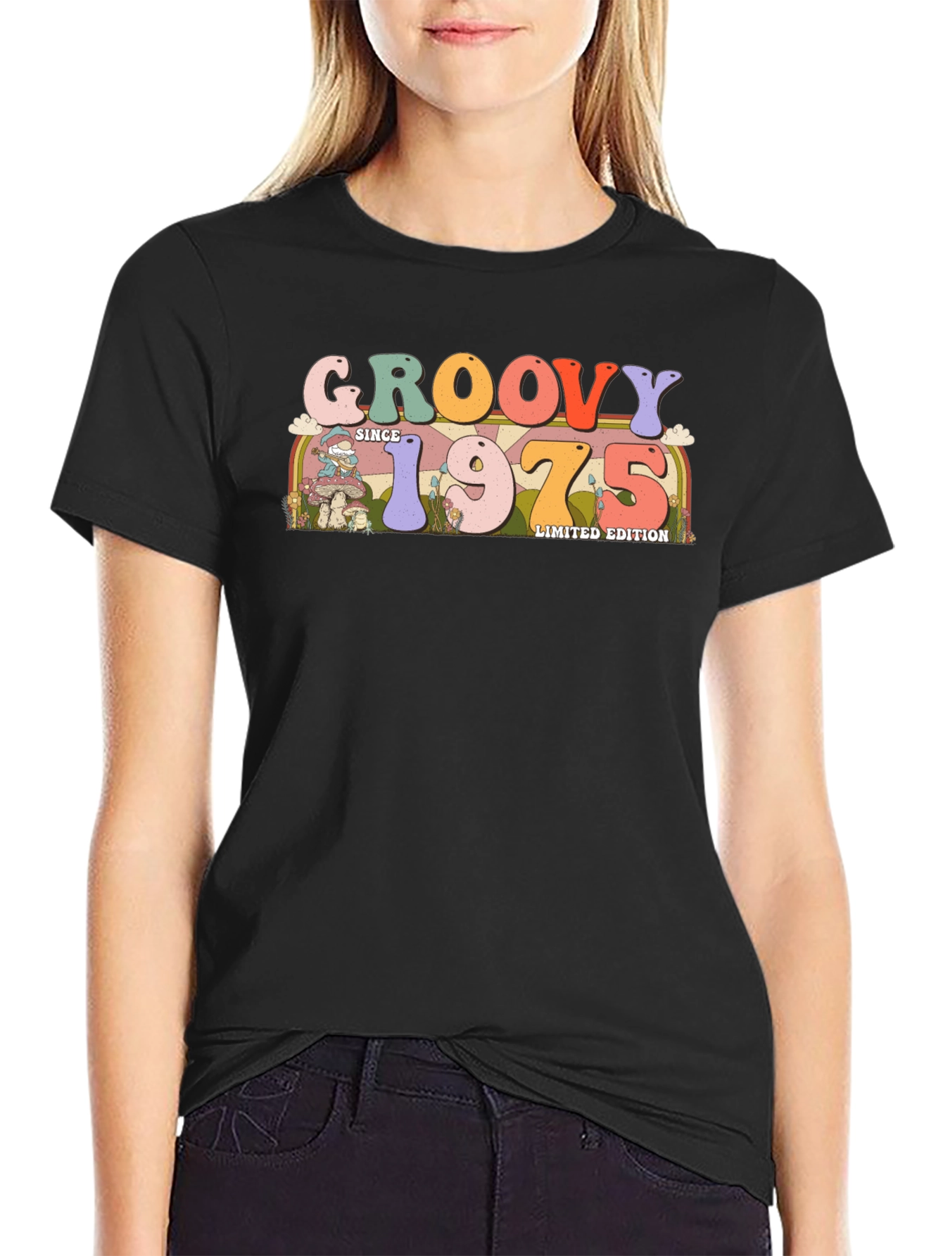 Black Groovy Since 1975 Limited Edition T-Shirt view 2
