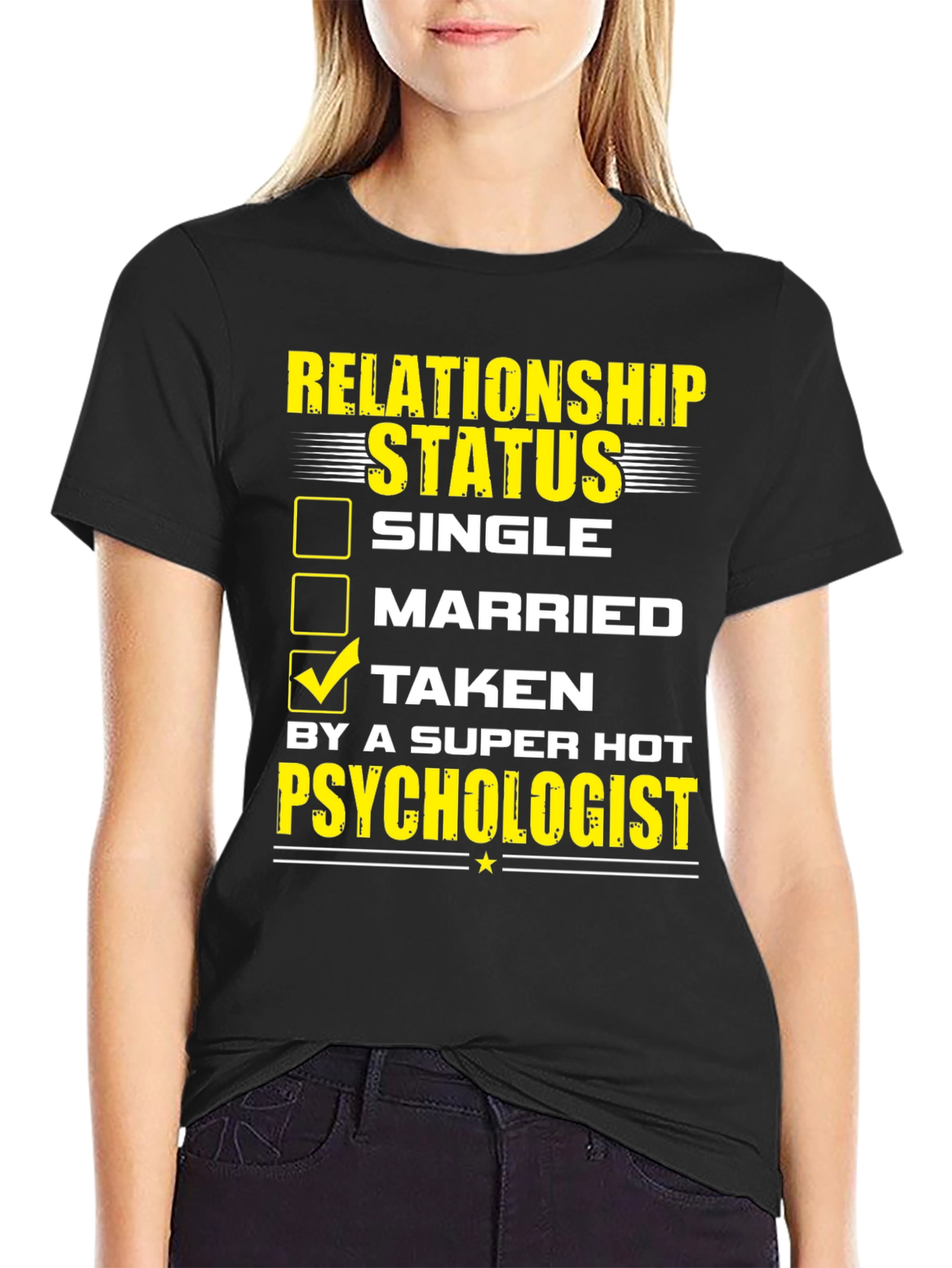 Black Relationship Status: Taken T-Shirt view 2