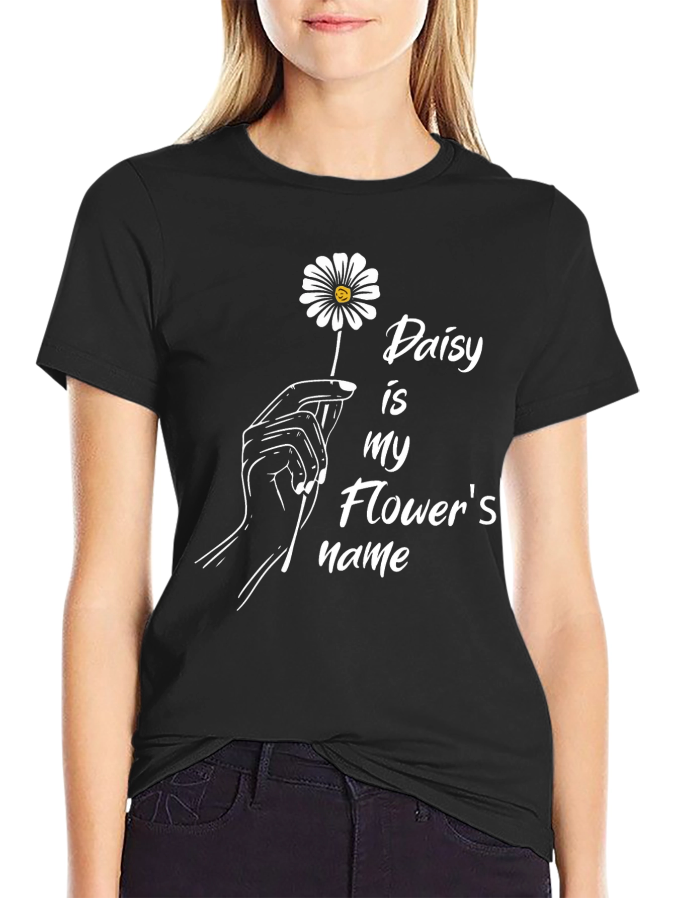 Black Daisy is My Flower's Name Tee view 2