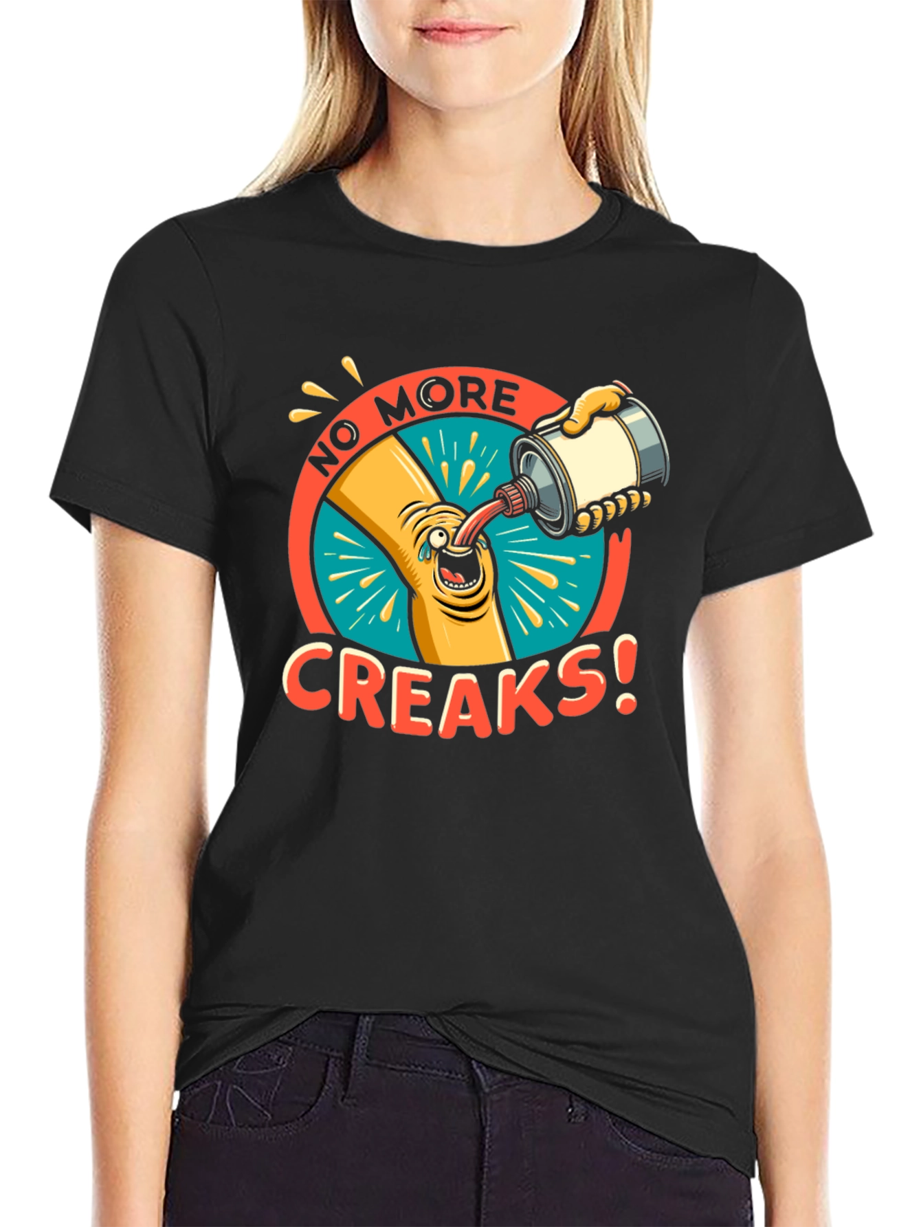 Black No More Creaks Graphic T-Shirt view 2