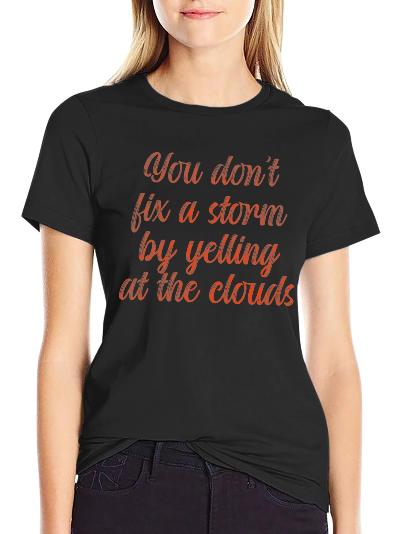 Black Storm Clouds T-Shirt - Don't Yell view 2