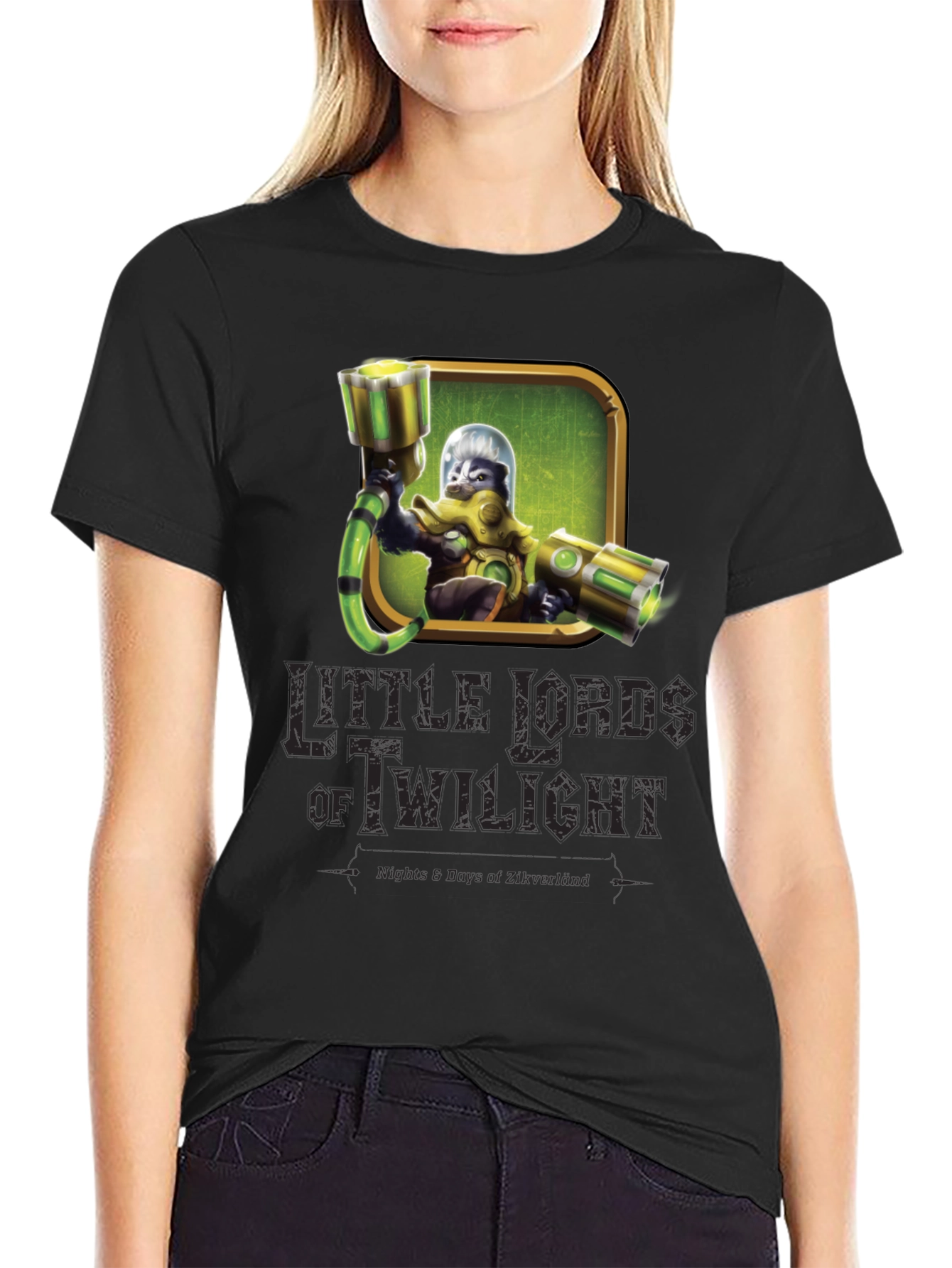 Black Little Lords of Twilight Graphic Tee view 2