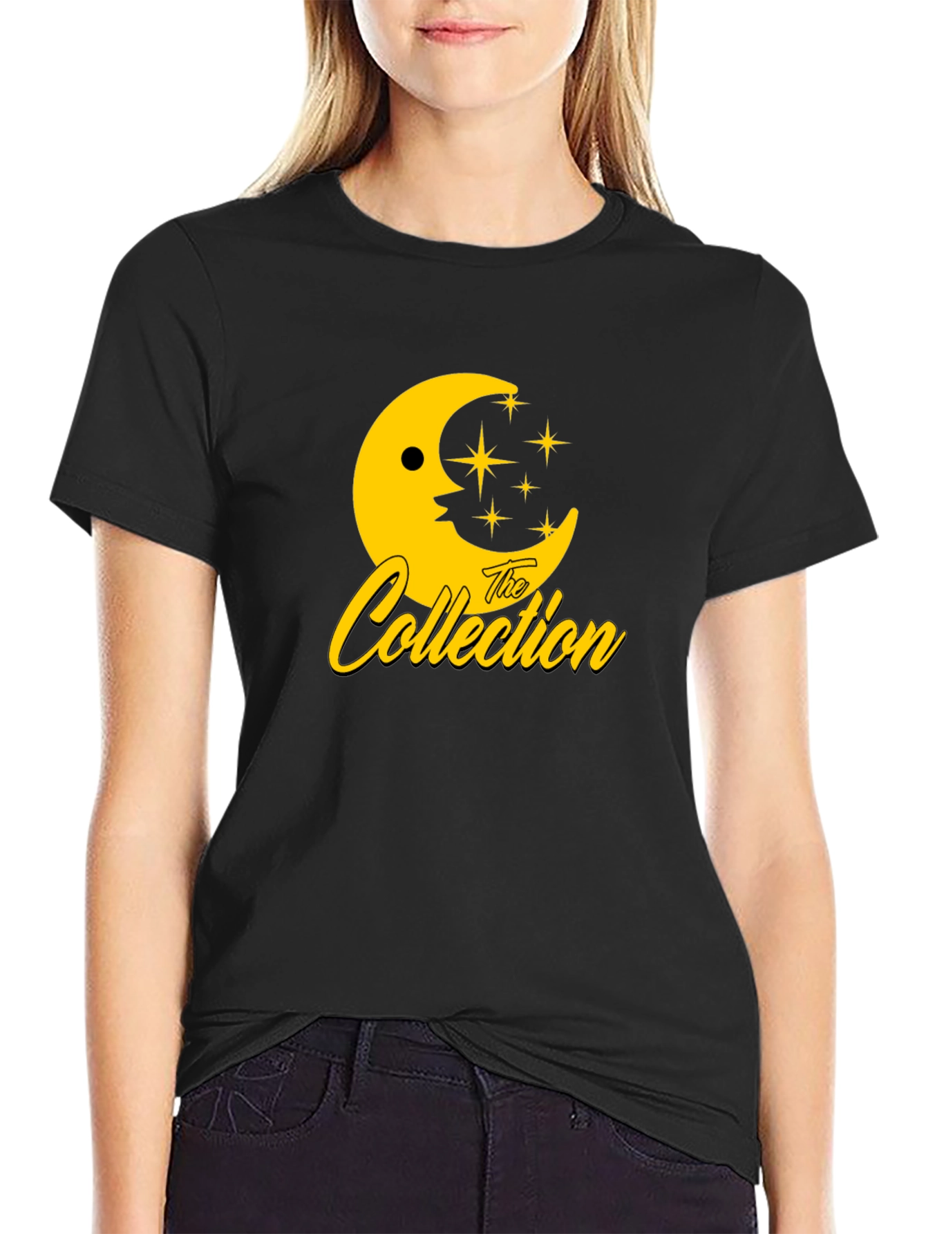 Black The Collection Moon & Stars Black Graphic Tee view 2