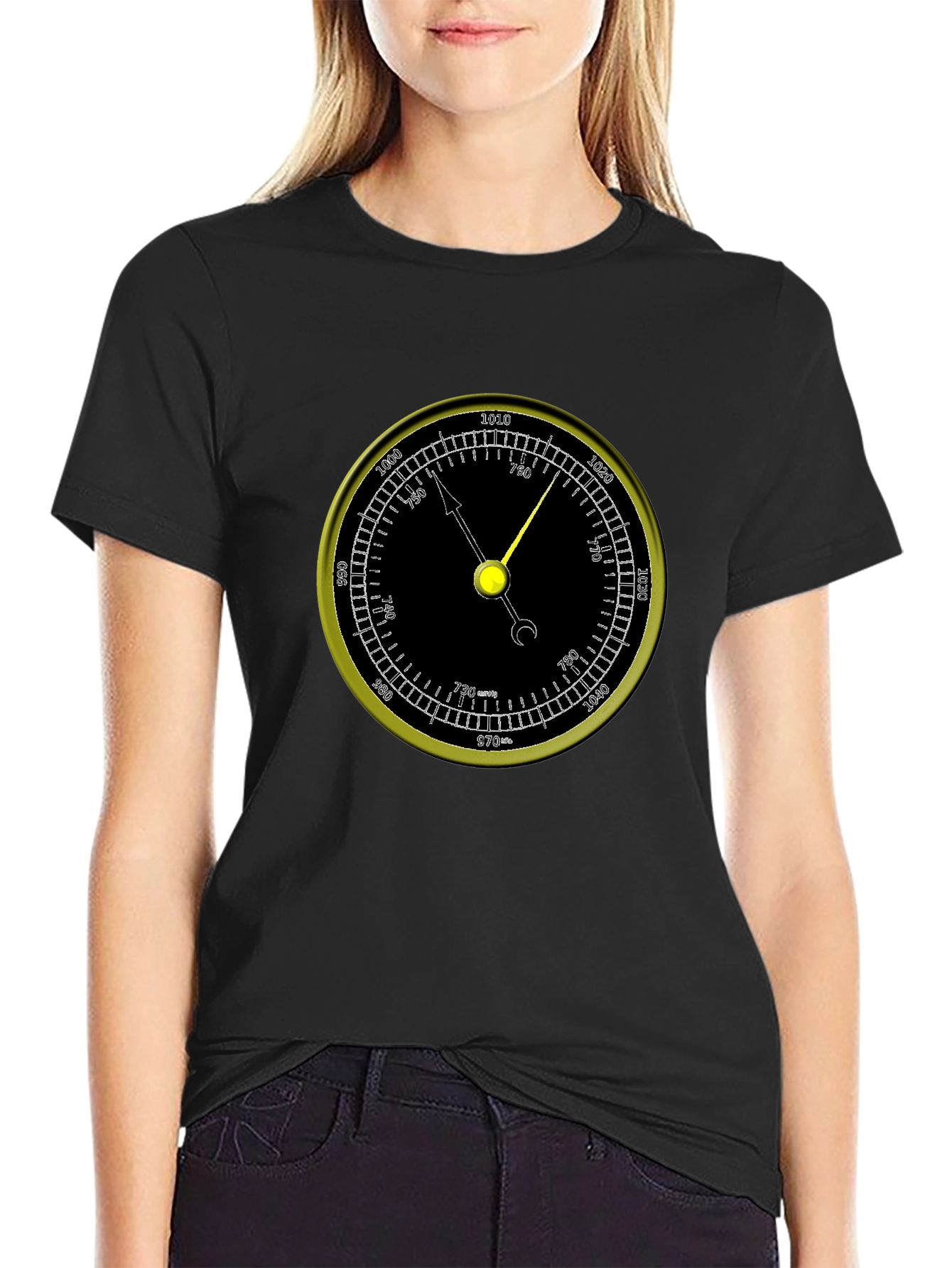 Black Altimeter Graphic Tee view 2