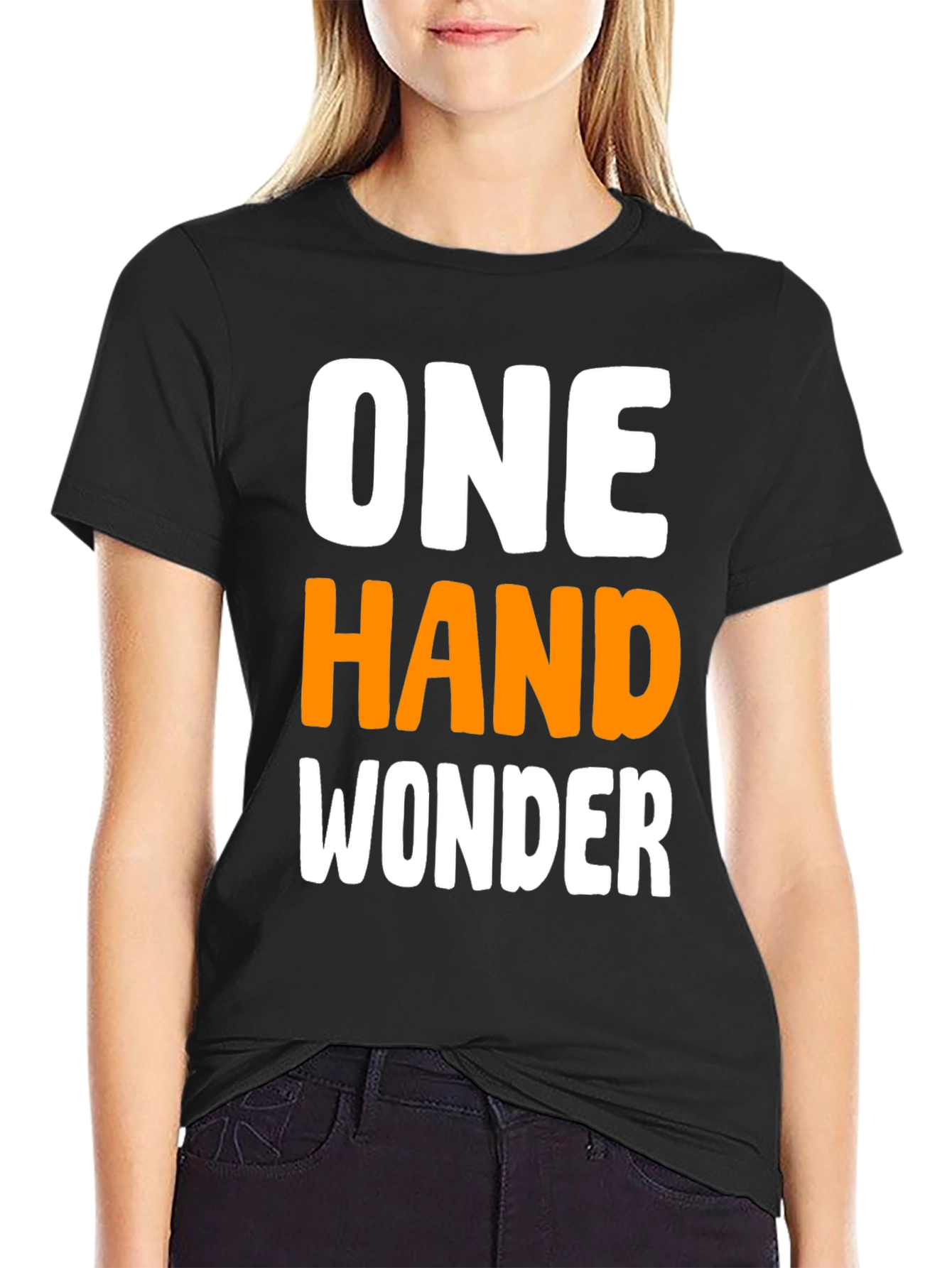 Black One Hand Wonder Graphic T-Shirt - Black view 2