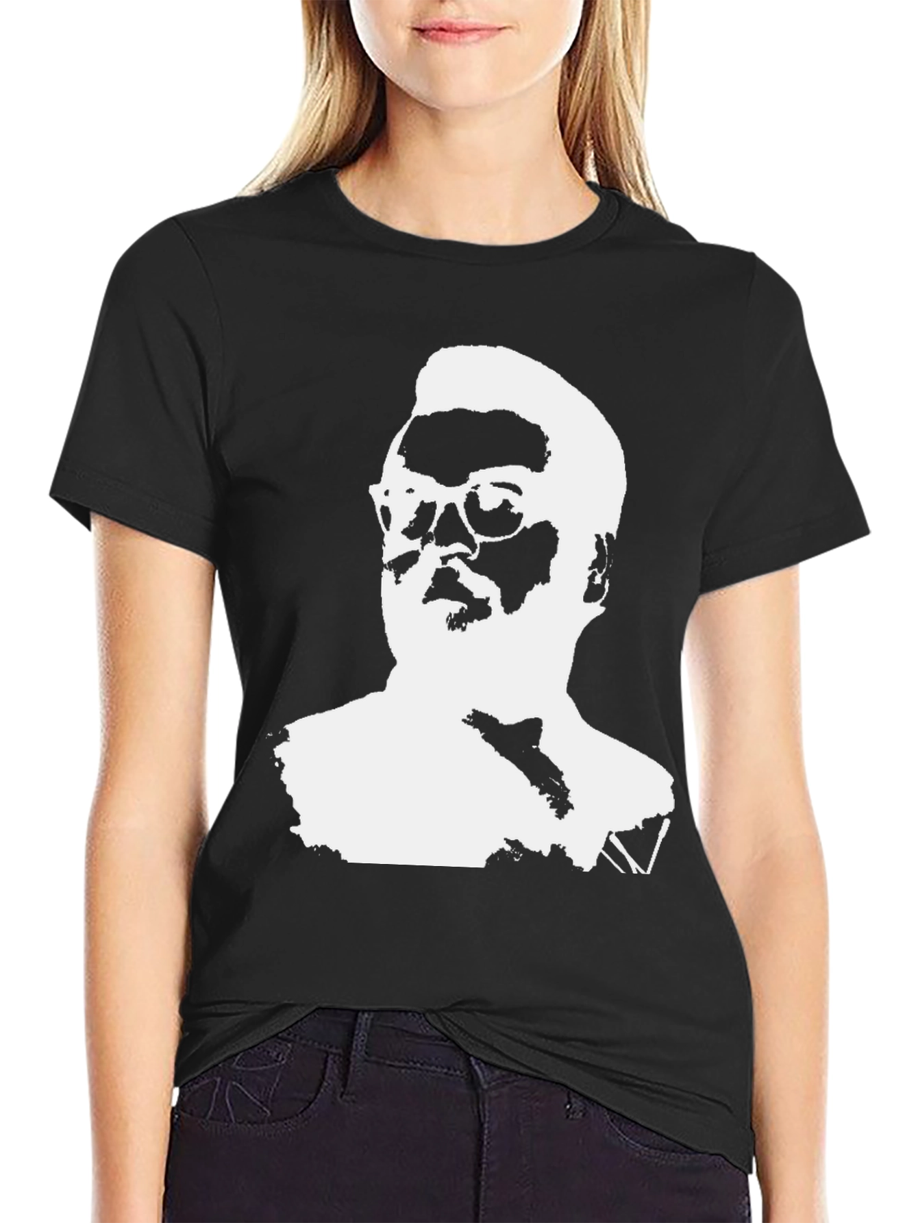 Black Silhouette Graphic Tee - Cool Casual Style view 2