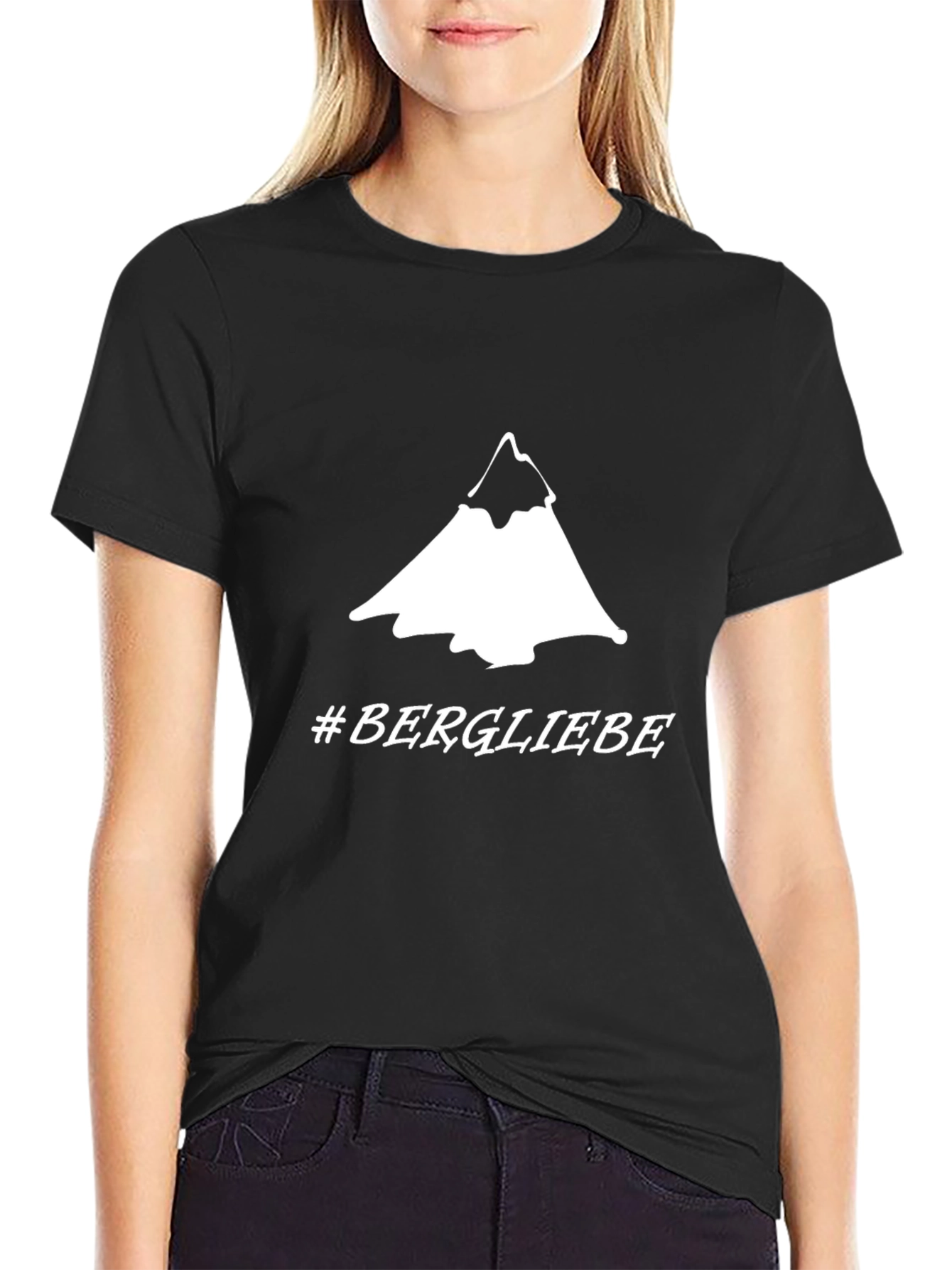 Black Bergliebe Mountain T-Shirt - Black view 2