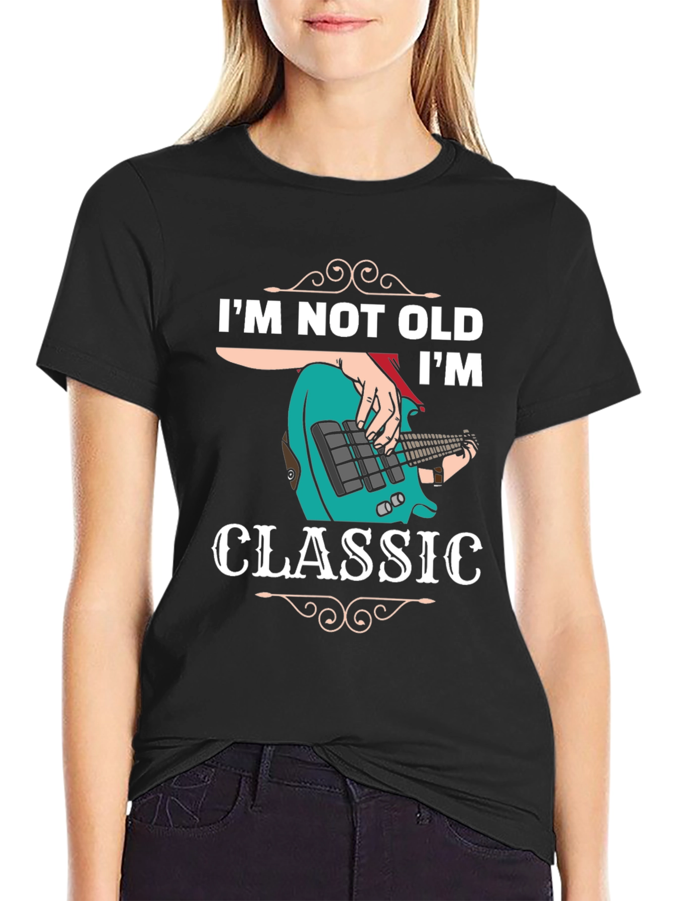 Black I'm Not Old I'm Classic T-Shirt view 2