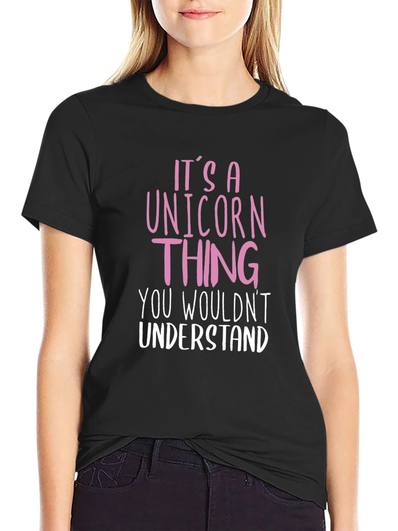 Black Unicorn Thing T-Shirt view 2