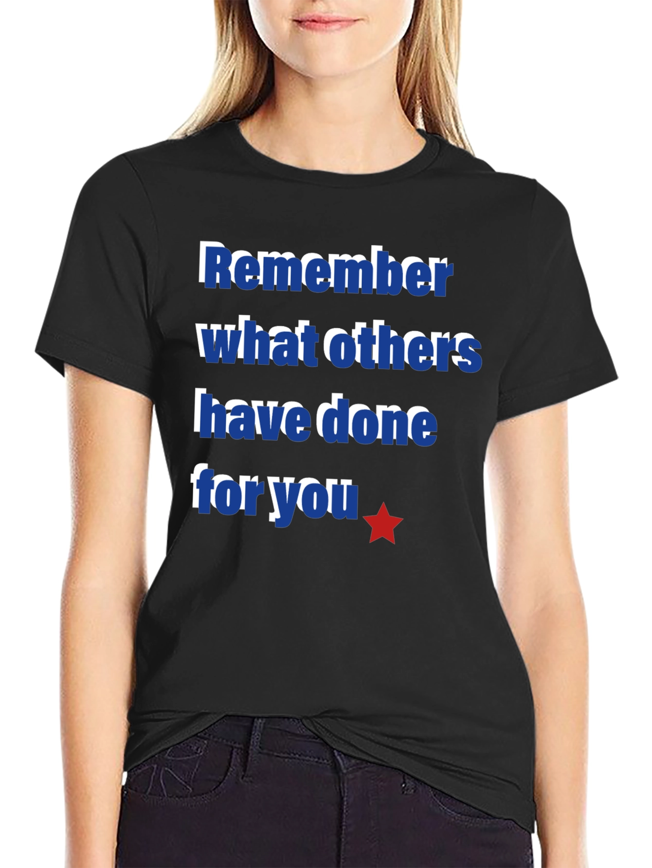 Black Remember Others T-Shirt view 2