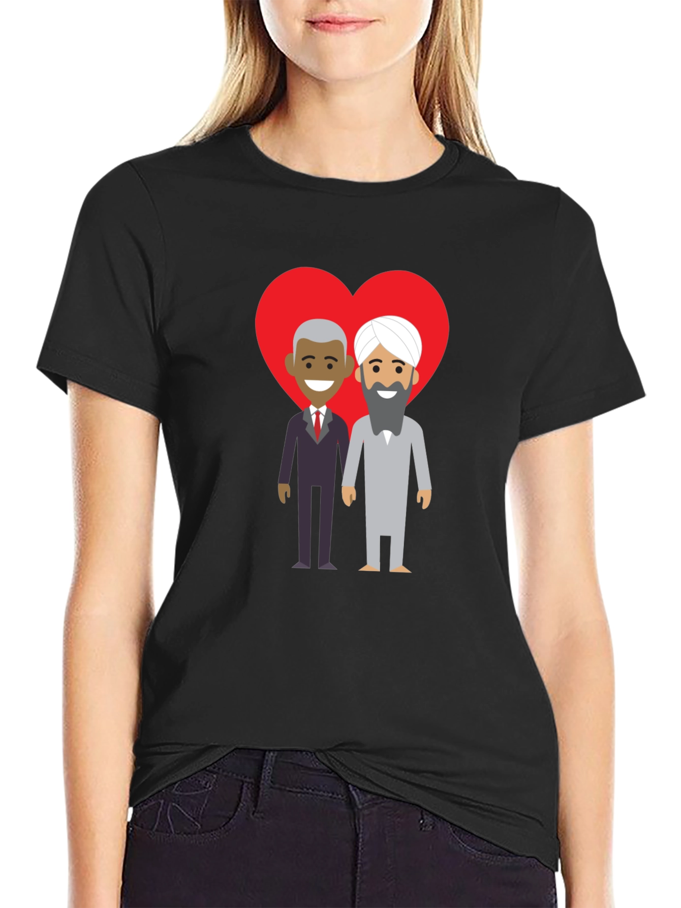Black Love Knows No Boundaries T-Shirt view 2