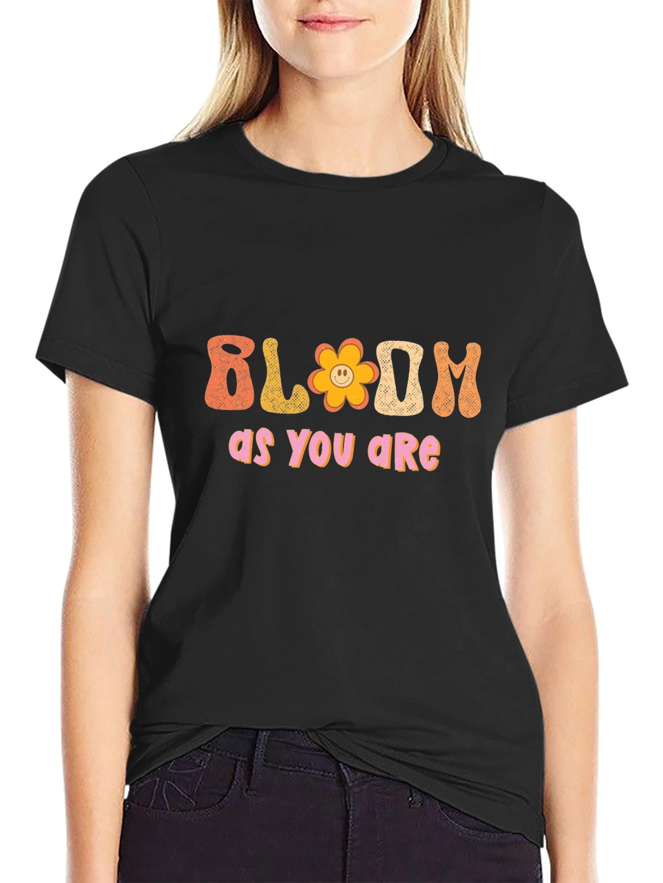 Black Bloom As You Are Black T-Shirt view 2