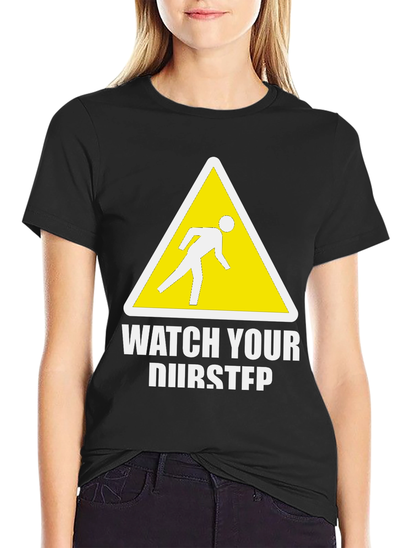 Black Funny Dubstep T-Shirt - Watch Your Dubstep view 2