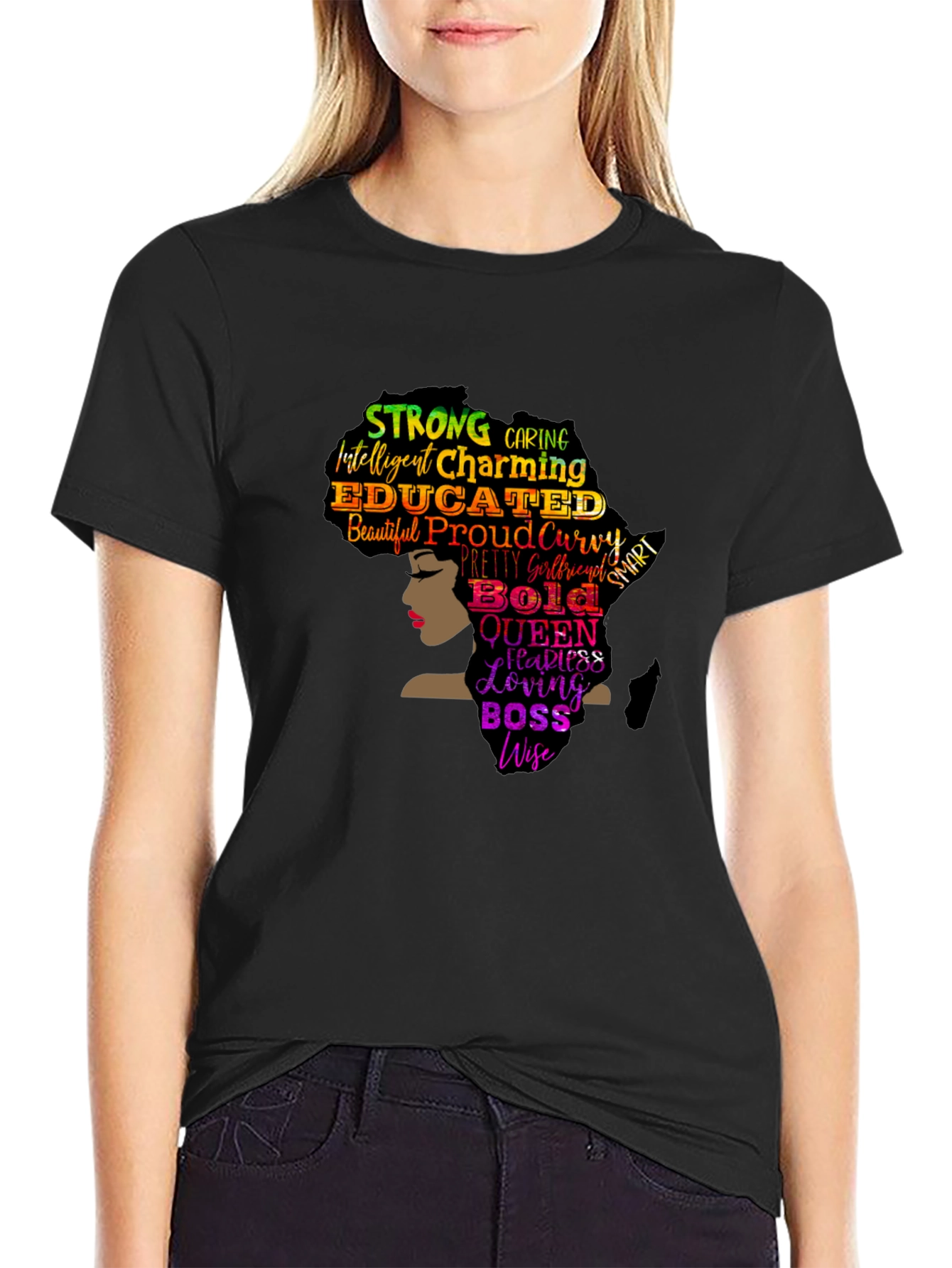 Empowered Woman Graphic Tee - Black - 2