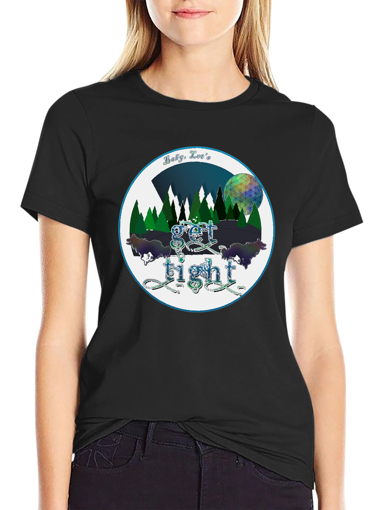 Black Baby Lee's Get Sex Tight Graphic Tee view 2