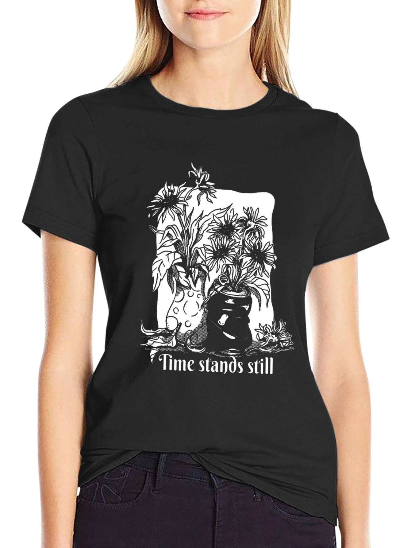 Time Stands Still Graphic Tee - Black - 2