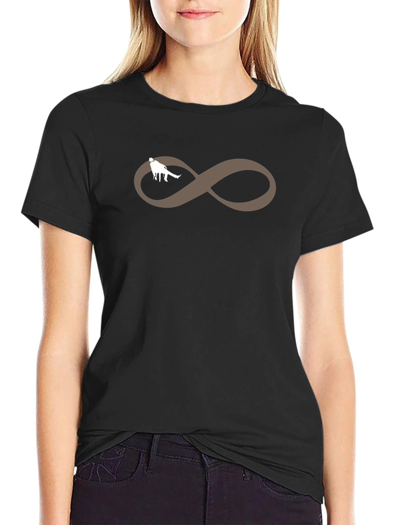 Black Infinity Wrestling Graphic T-Shirt view 2