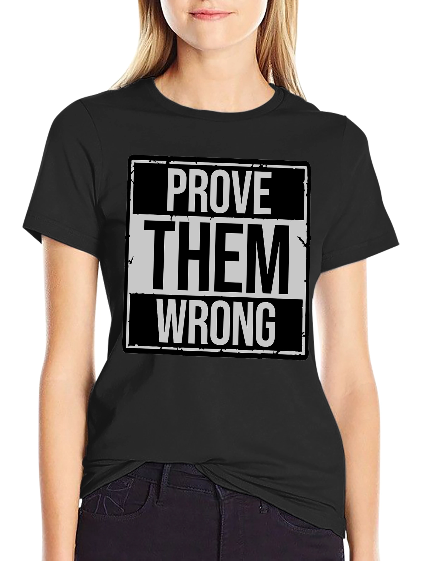 Black Prove Them Wrong Graphic T-Shirt view 2