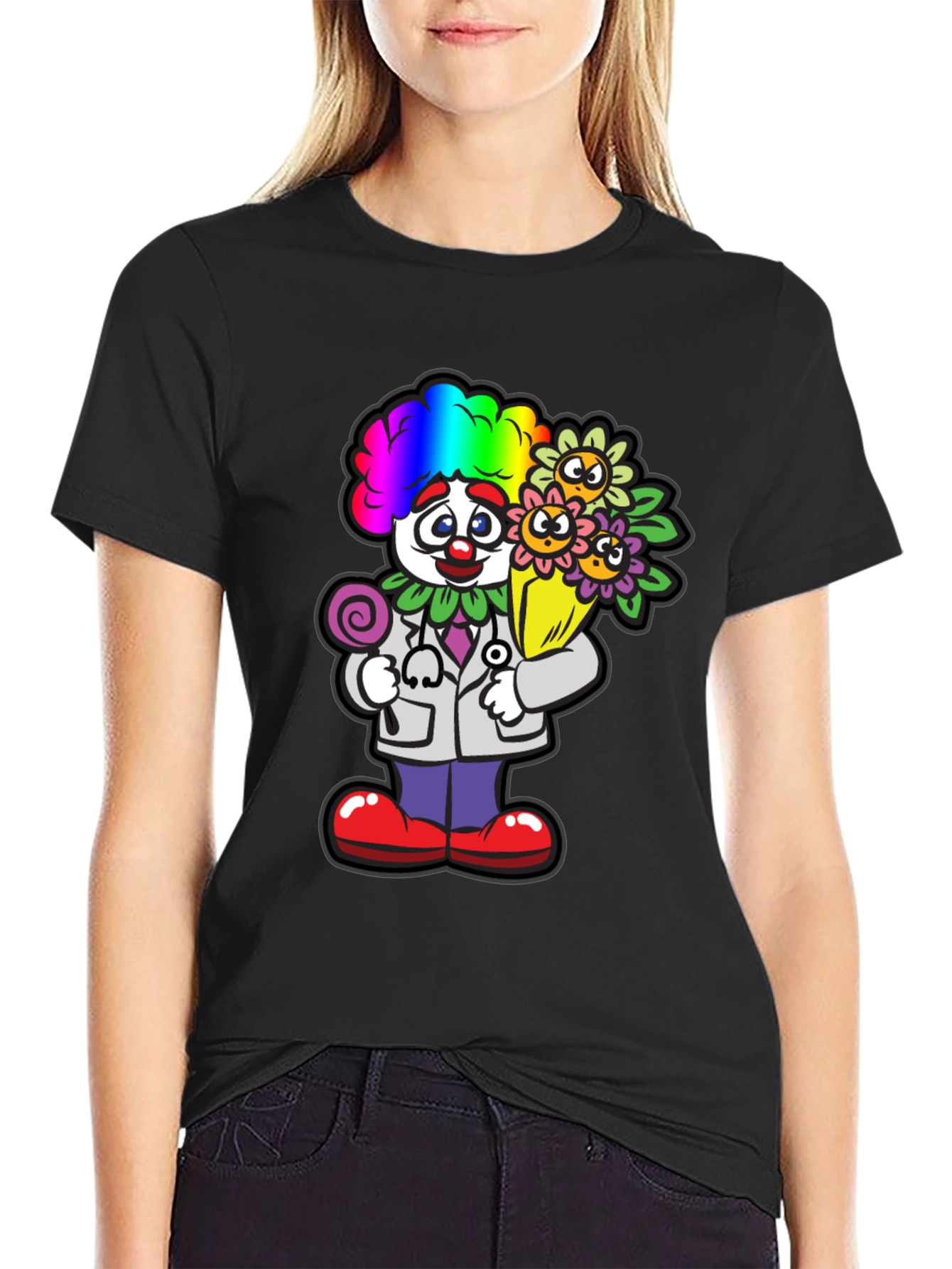 Black Clown Doctor T-Shirt view 2