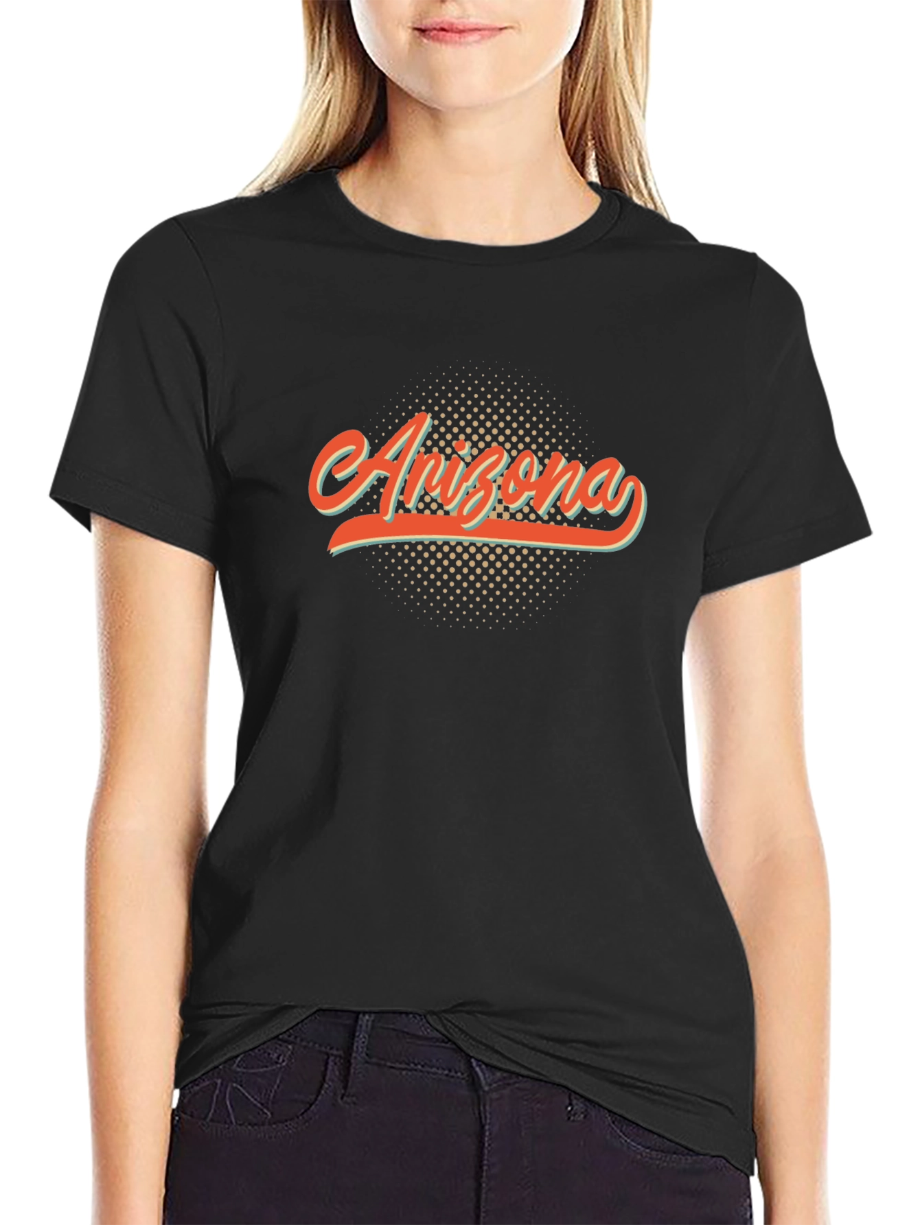 Black Arizona Graphic Tee - Retro Style view 2