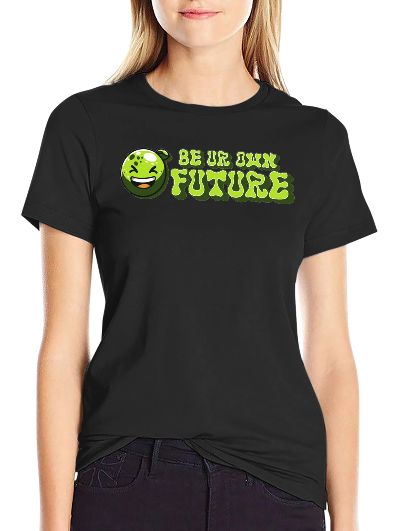 Black Be Ur Own Future T-Shirt view 2