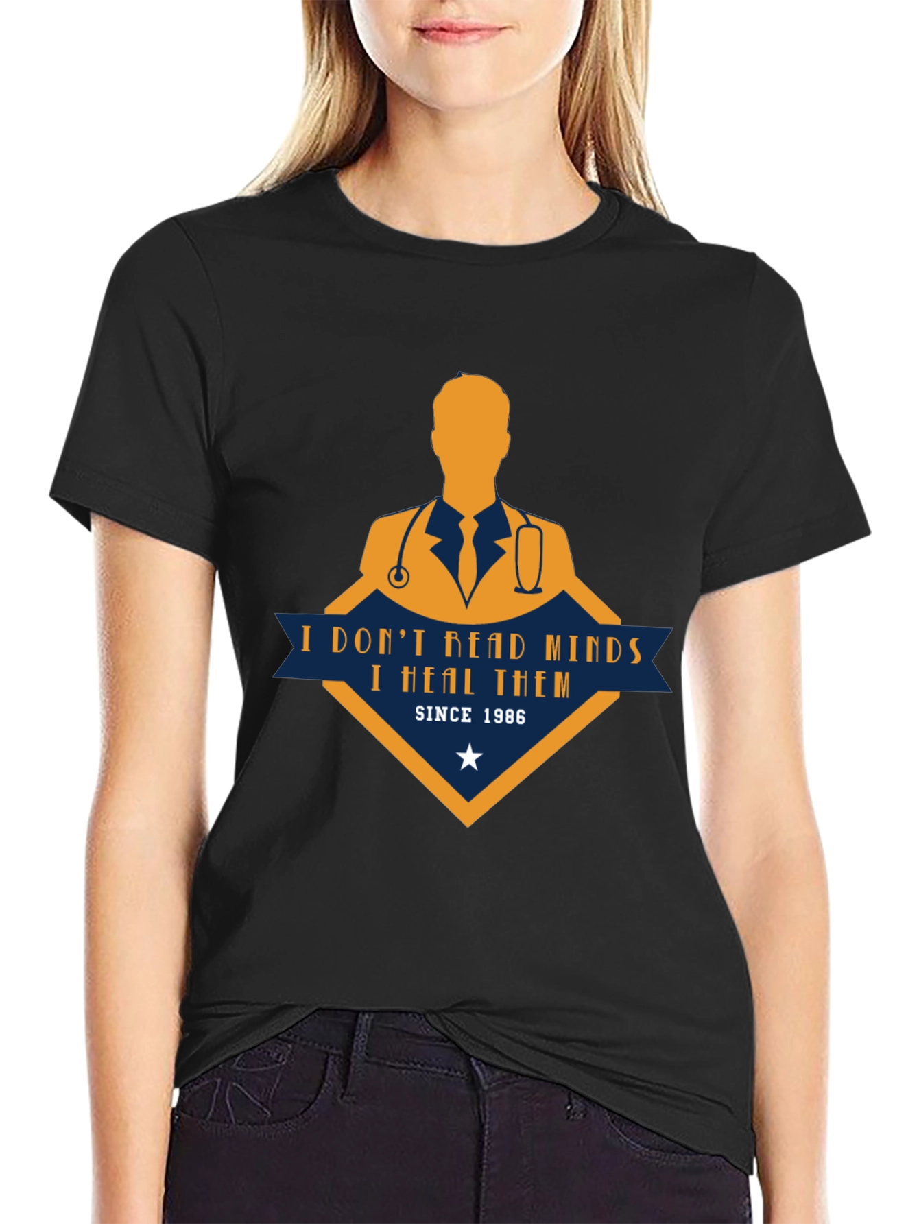 Black Doctor's Healing Since 1986 T-Shirt view 2