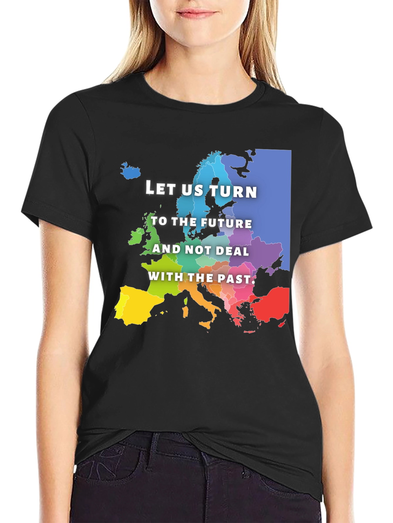 Black Europe Future Black T-Shirt view 2