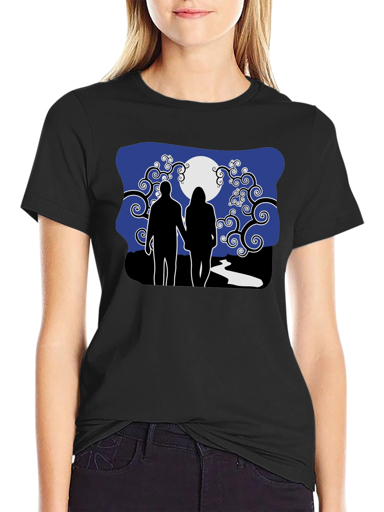 Romantic Moonlit Walk T-Shirt - 2