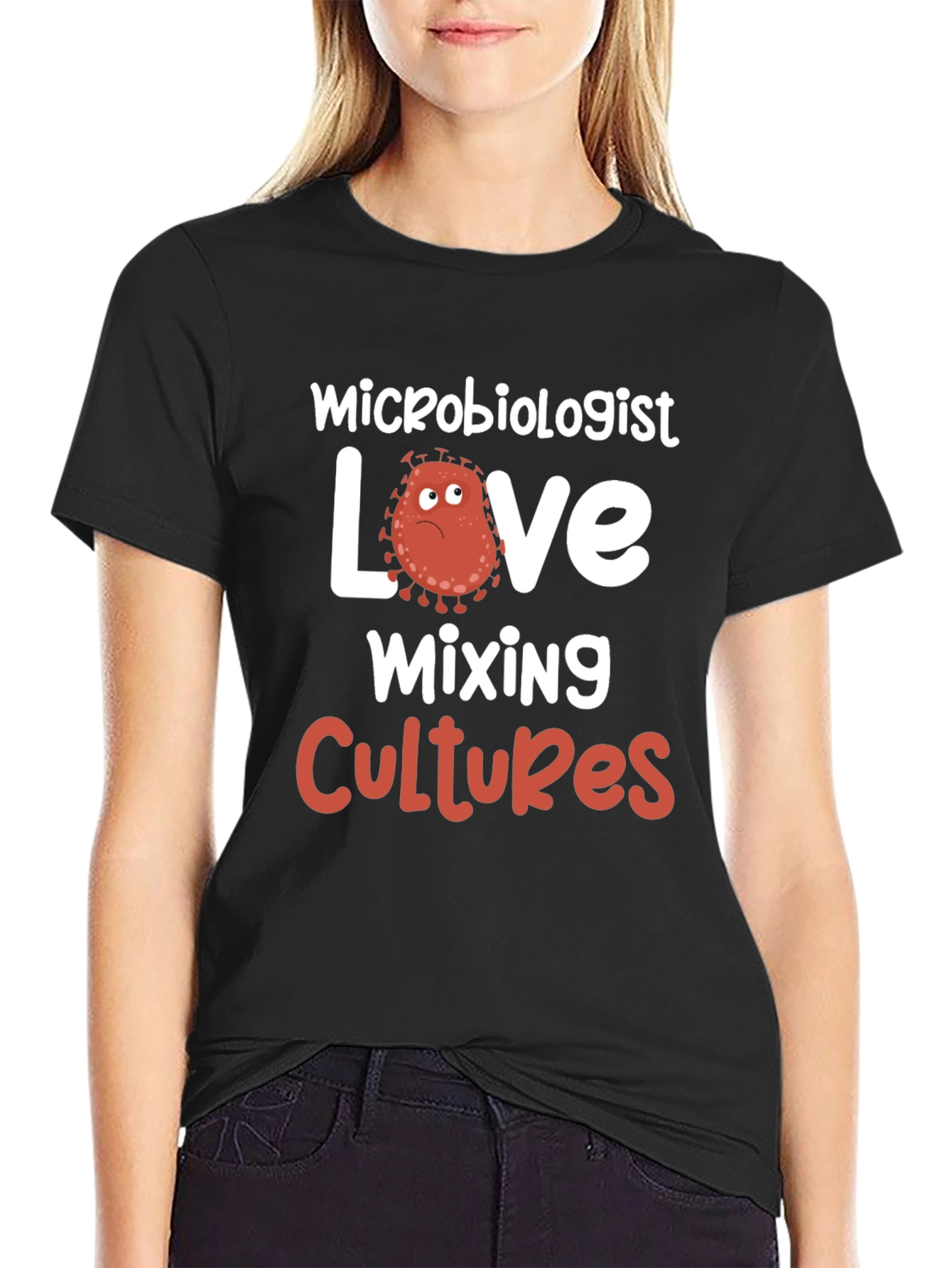 Black Microbiologist Mixing Cultures T-Shirt view 2