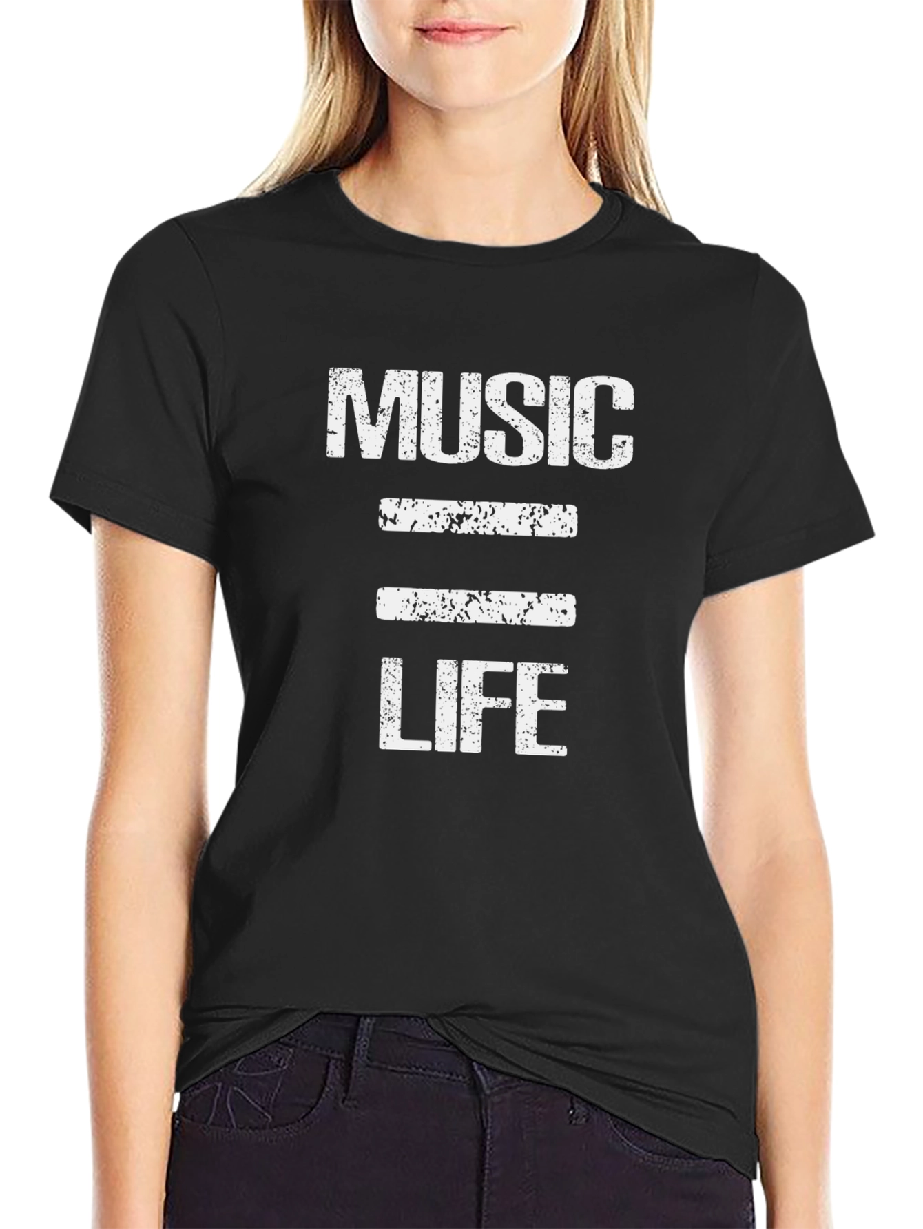 Black Music is Life Graphic T-Shirt view 2