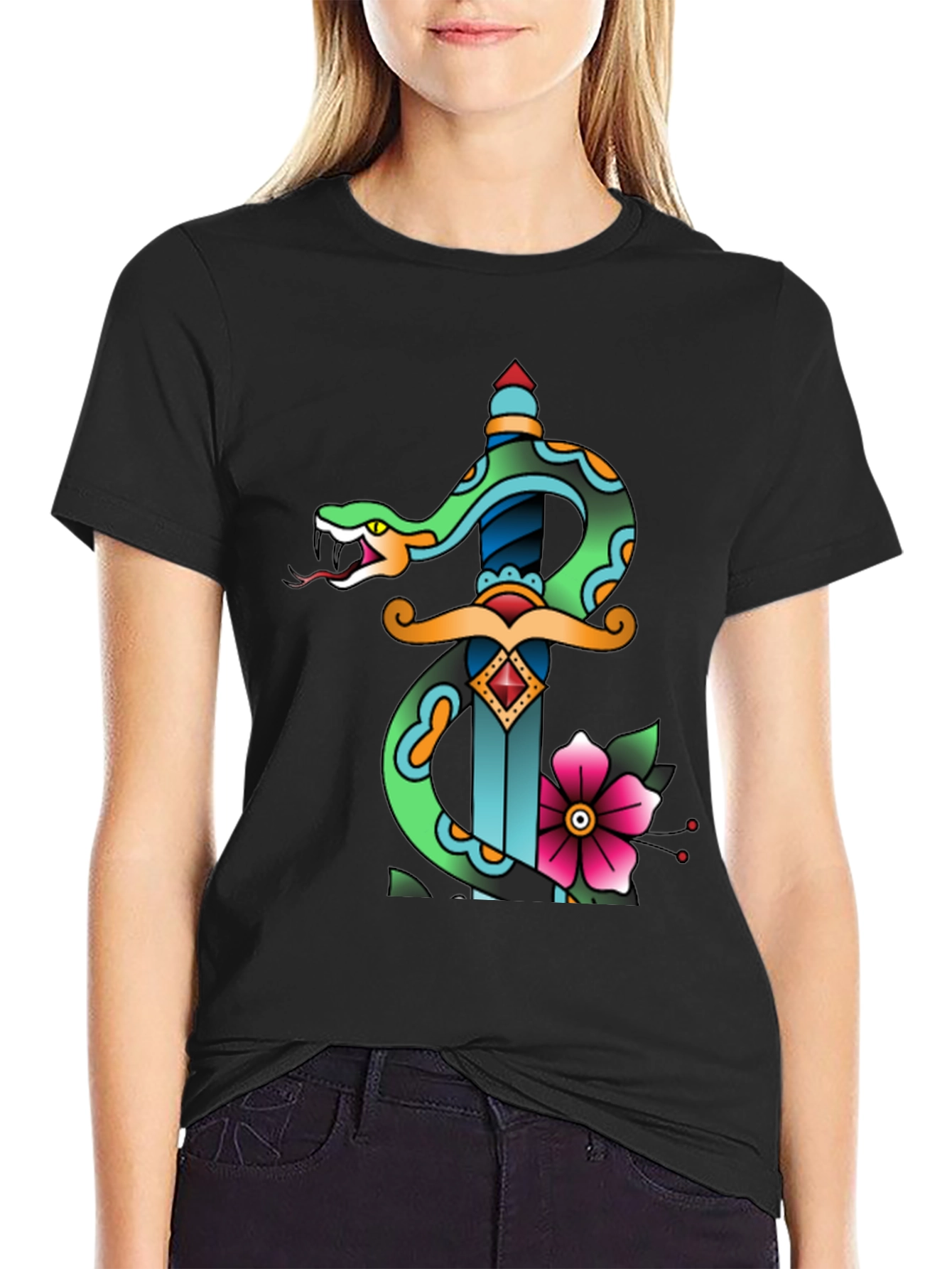 Snake & Dagger Graphic Tee - 2