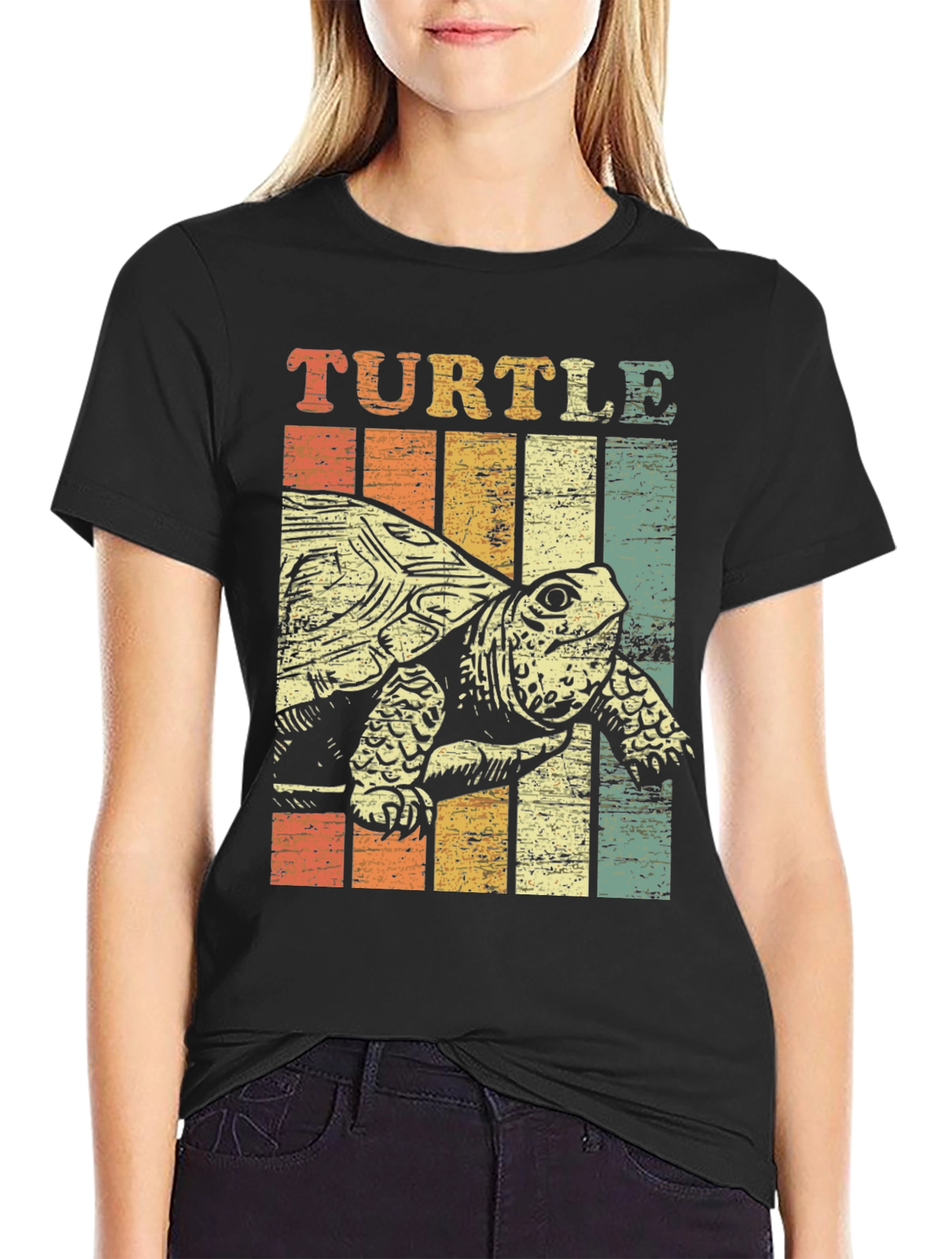 Vintage Turtle Graphic Tee - Retro Style - 2