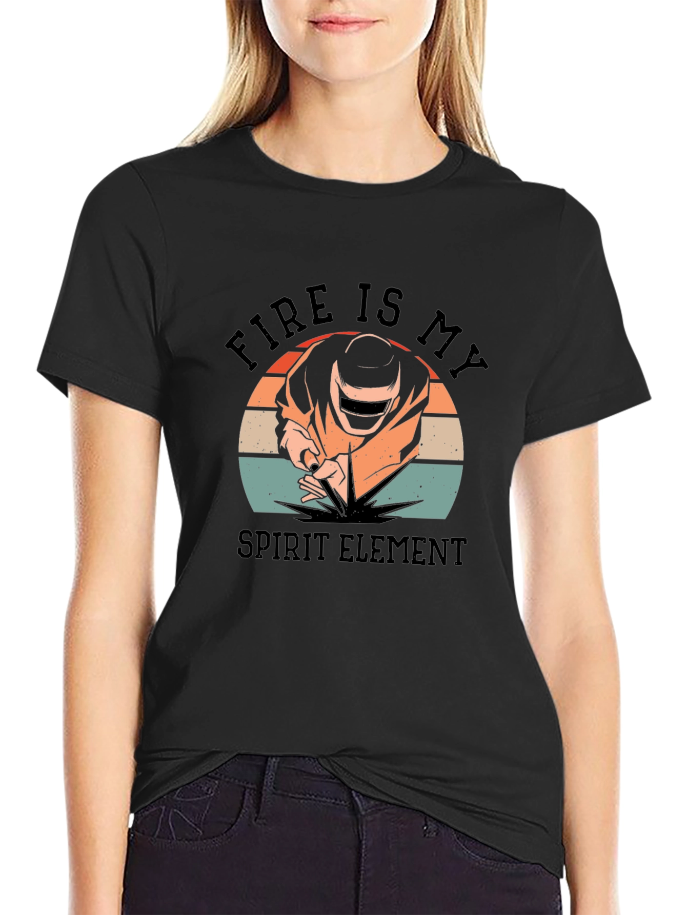 Fire Is My Spirit Element Welder T-Shirt - 2