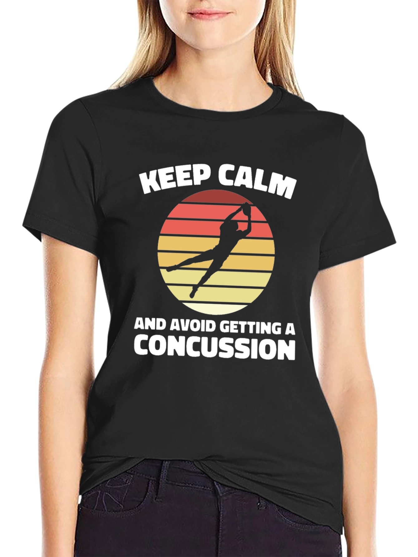 Black Keep Calm Rugby T-Shirt view 2