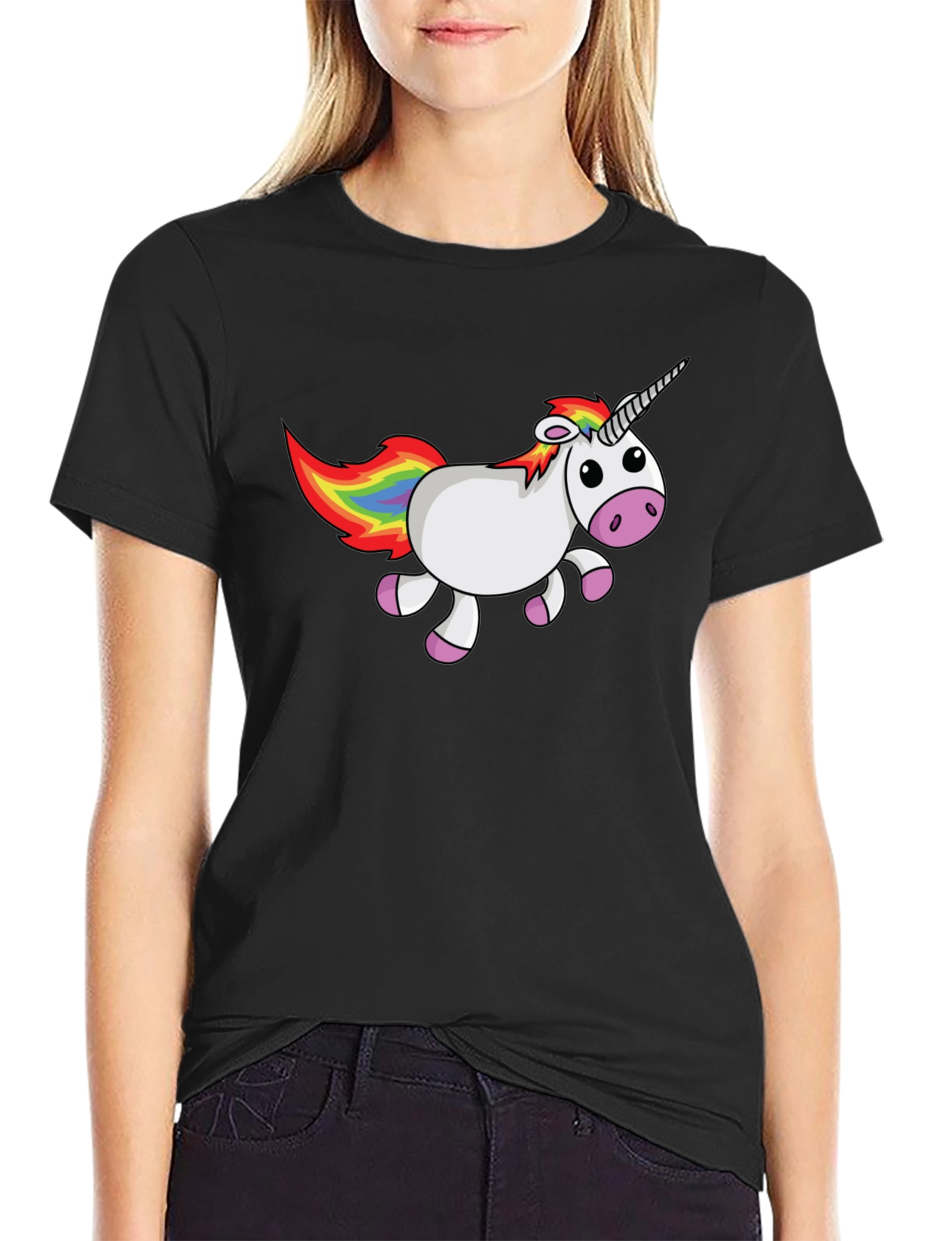Black Unicorn Graphic Tee - Fun & Stylish view 2