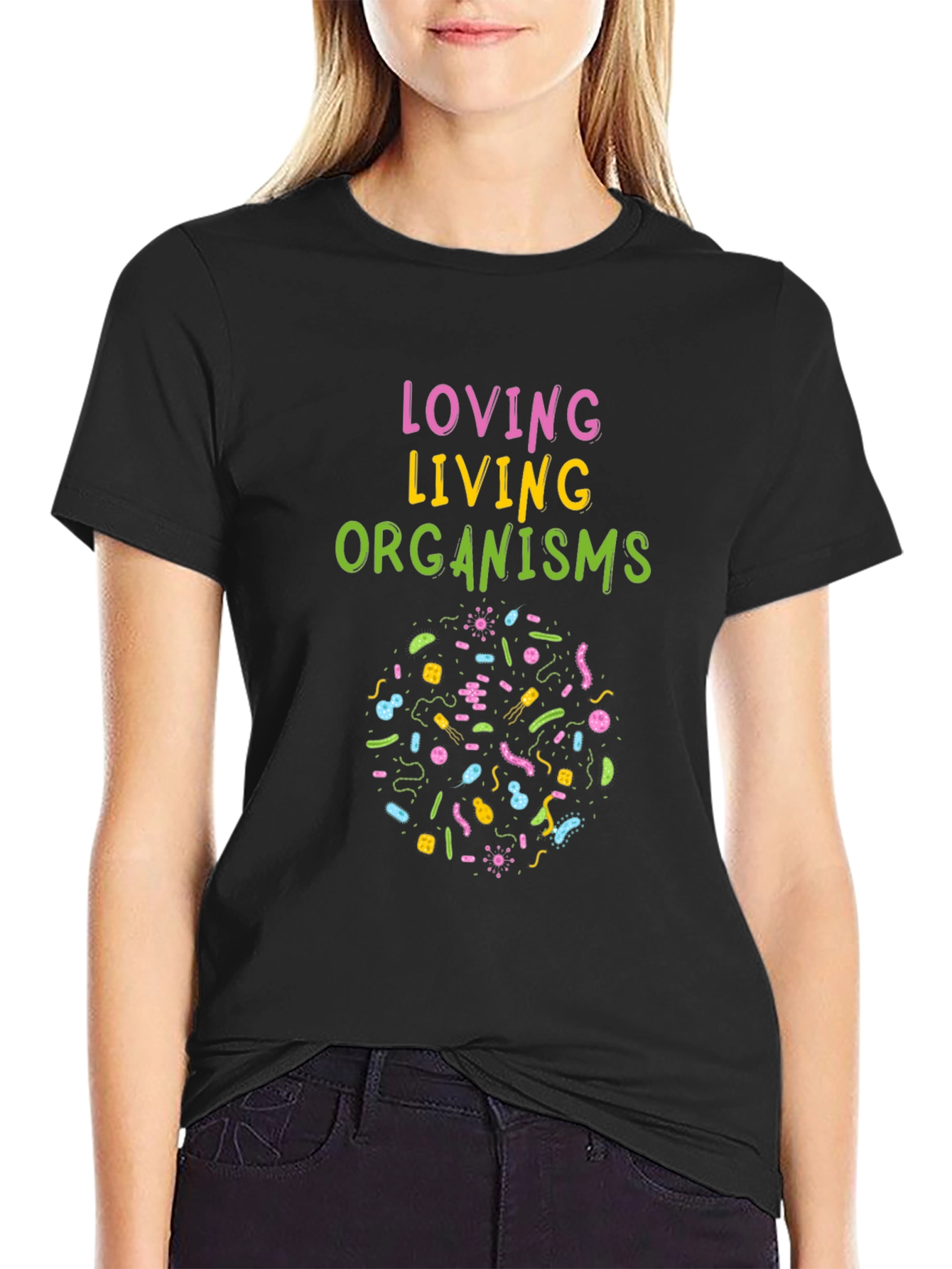 Black Loving Living Organisms Graphic Tee view 2