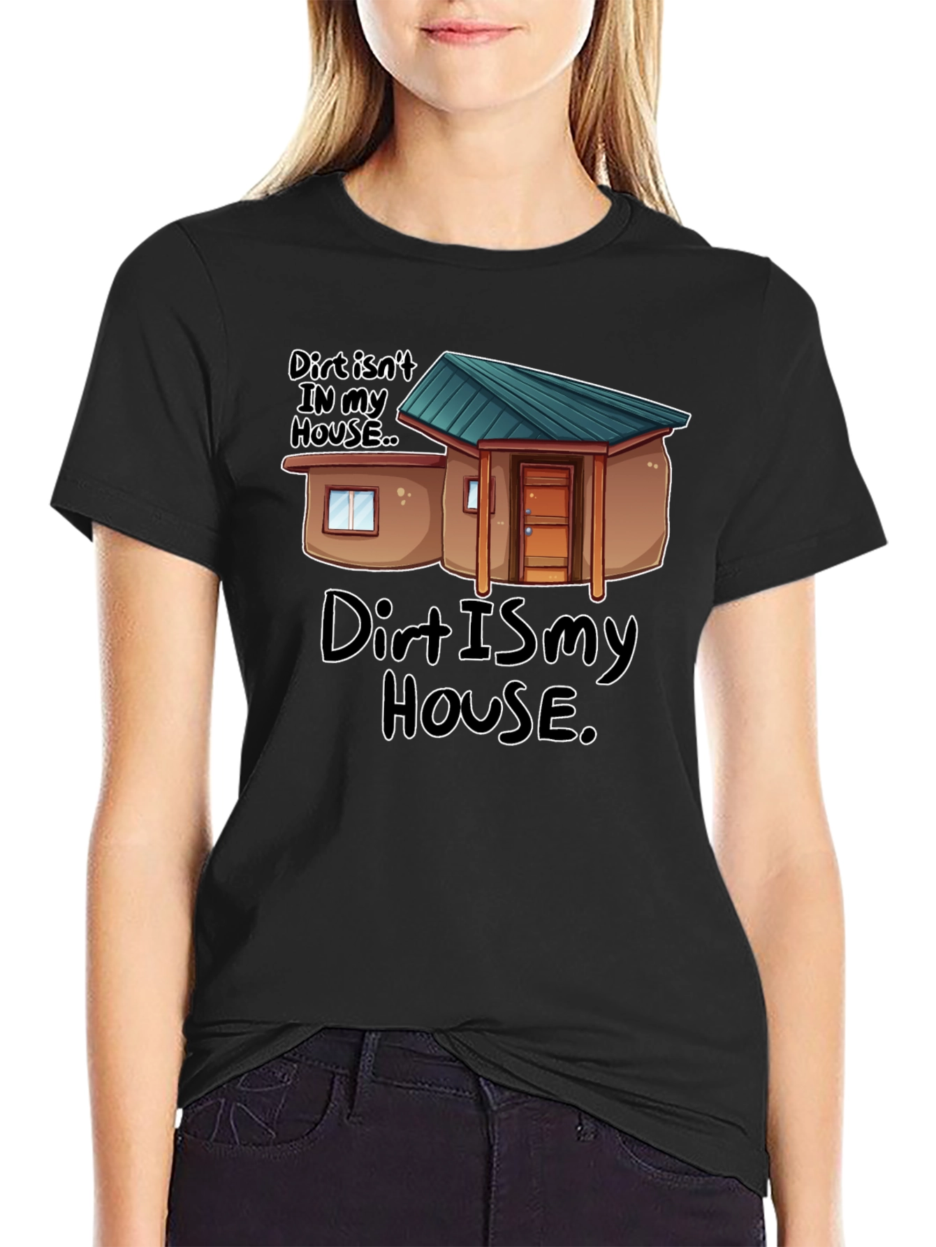 Black Dirt Is My House Funny Graphic T-Shirt view 2
