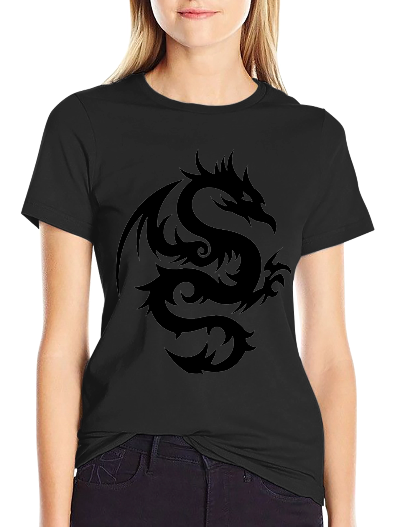 Black Black Dragon Graphic Tee - Men's Short Sleeve Shirt view 2