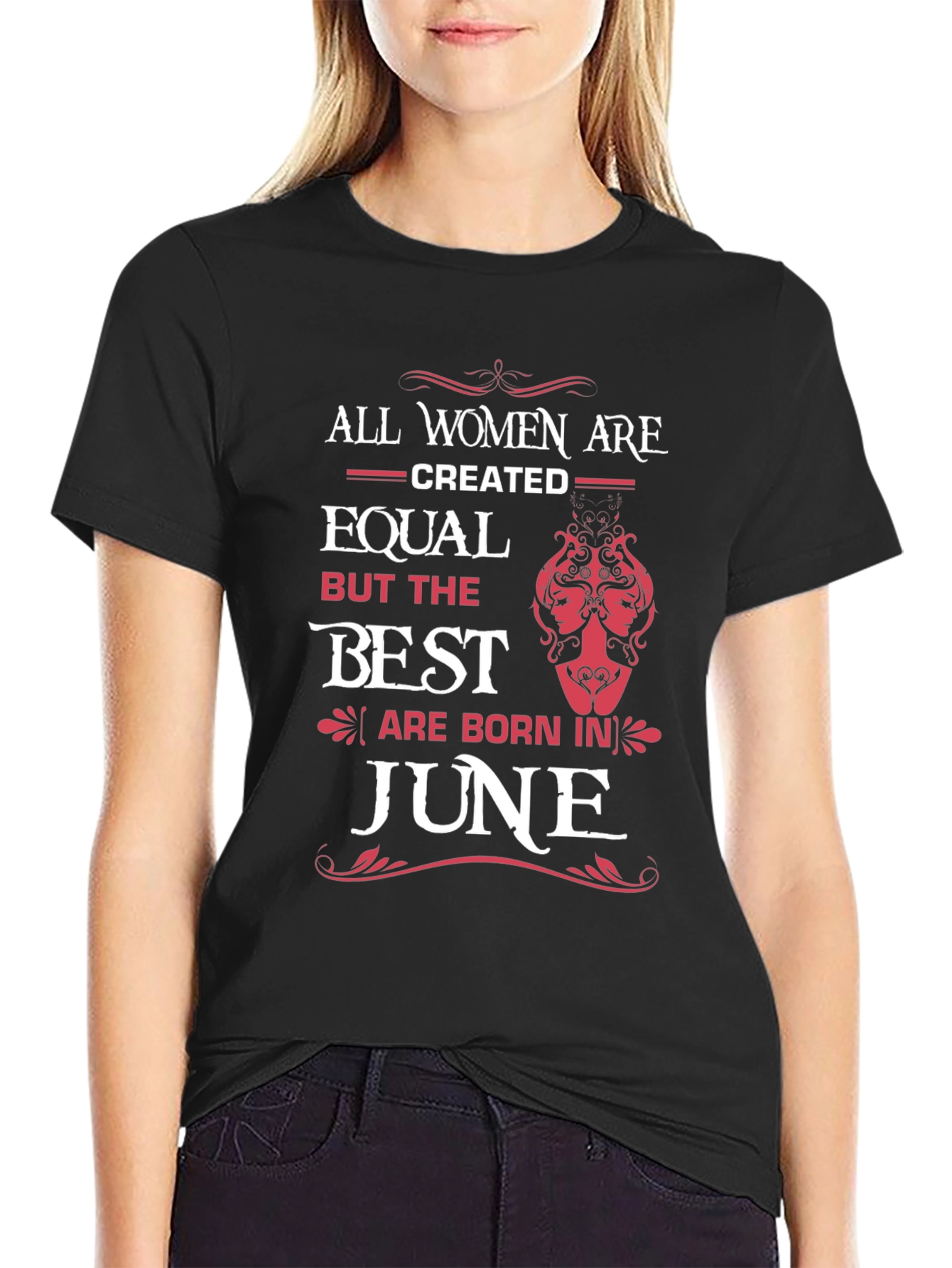 Black Women Born in June T-Shirt - Best Women view 2