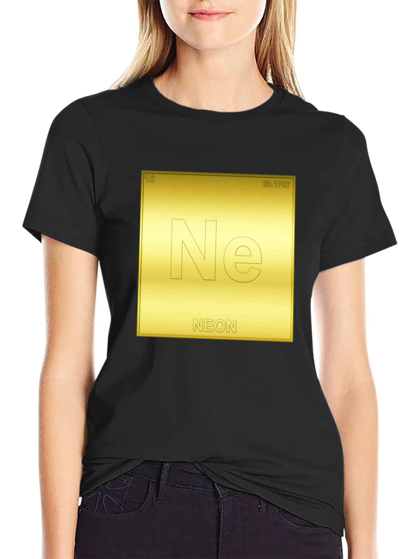 Black Neon Element T-Shirt - Science Tee view 2