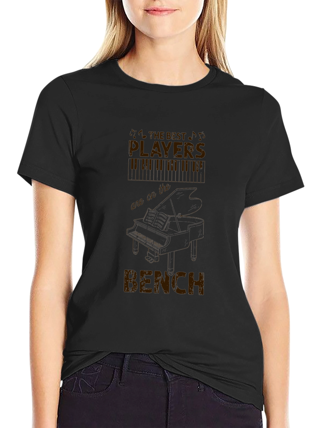 Black The Best Players are on the Bench T-Shirt view 2
