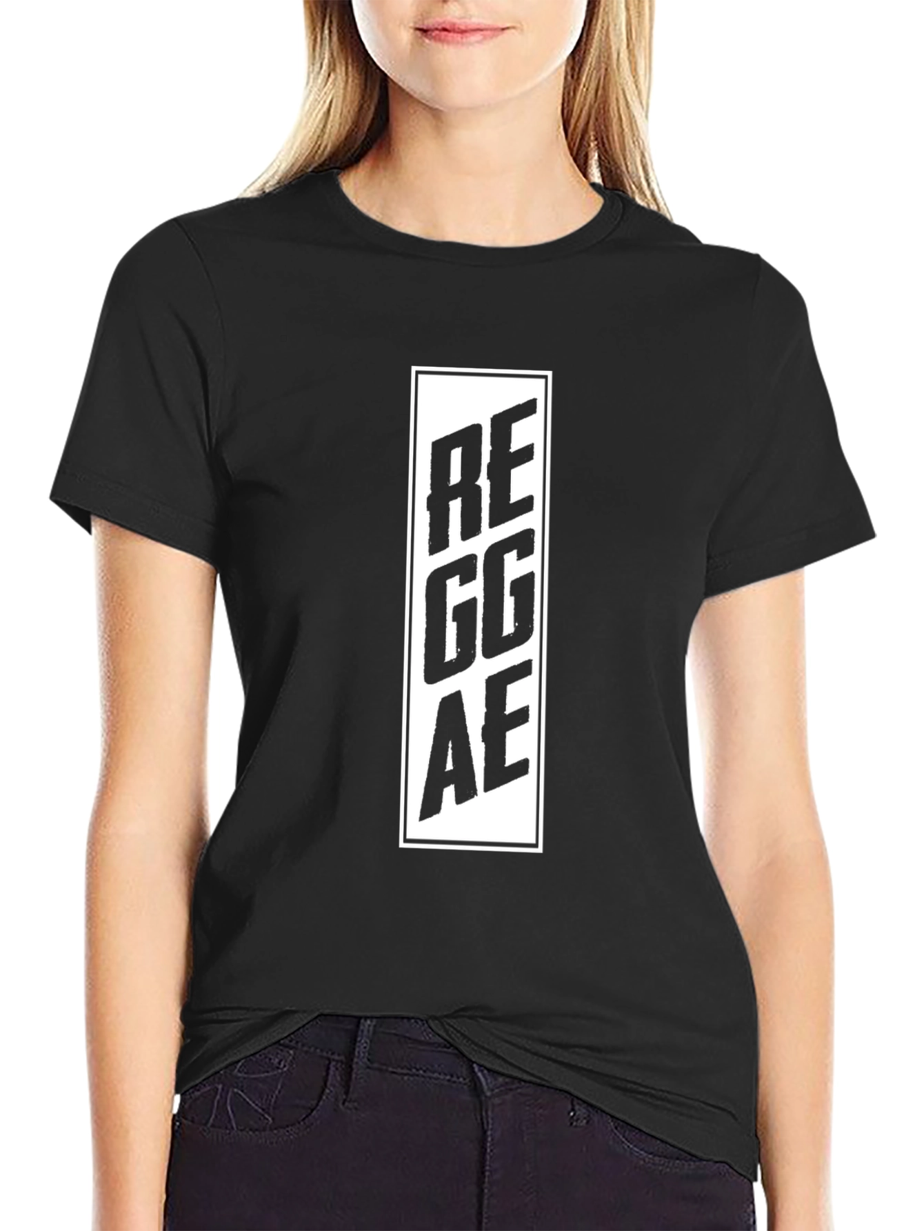 Black Reggae Black T-Shirt view 2