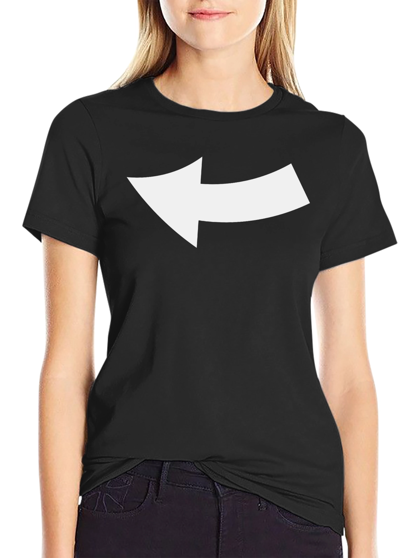 Black Arrow Graphic Tee - Bold Statement Shirt view 2